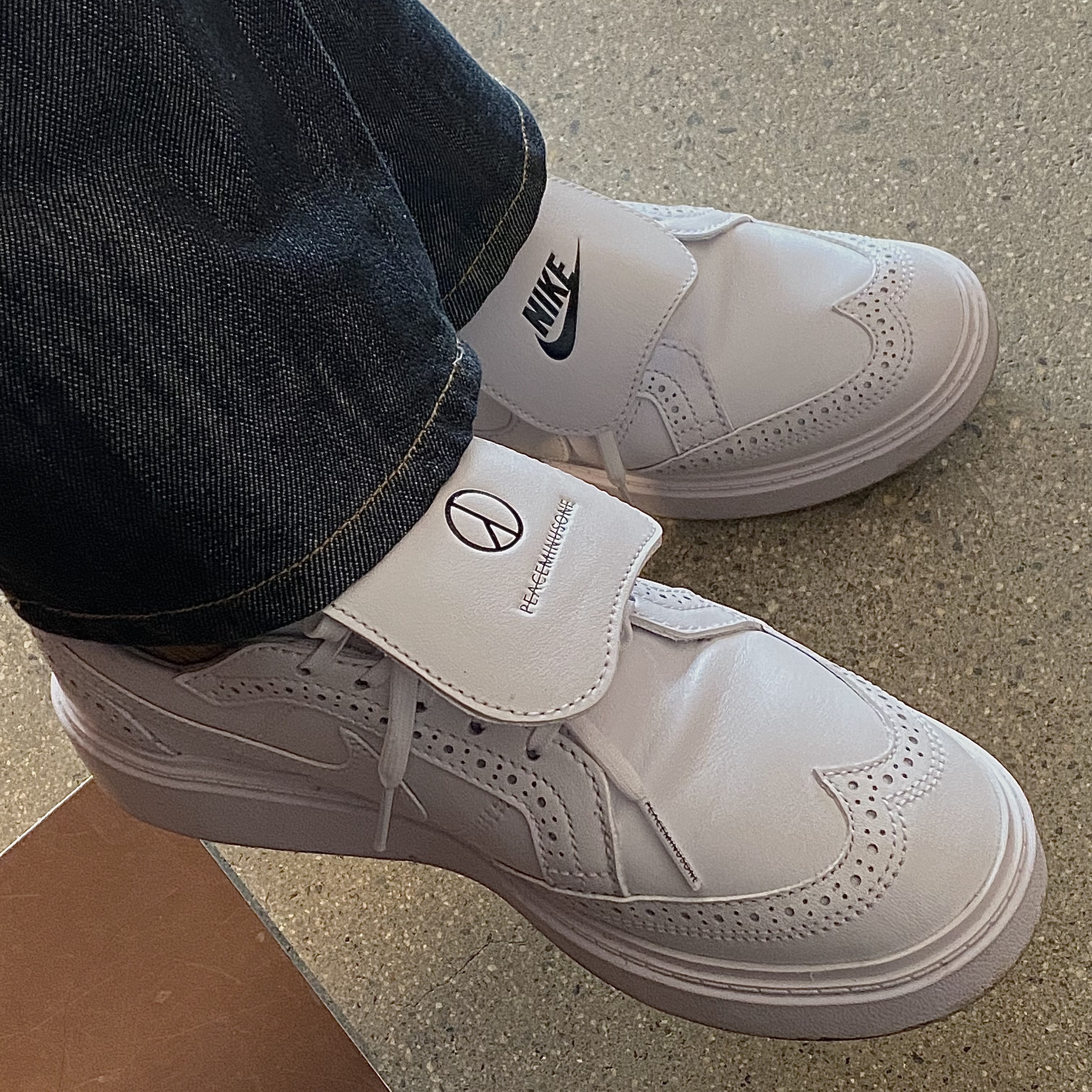Nike x Peaceminusone Kwondo1 White 착용 스타일