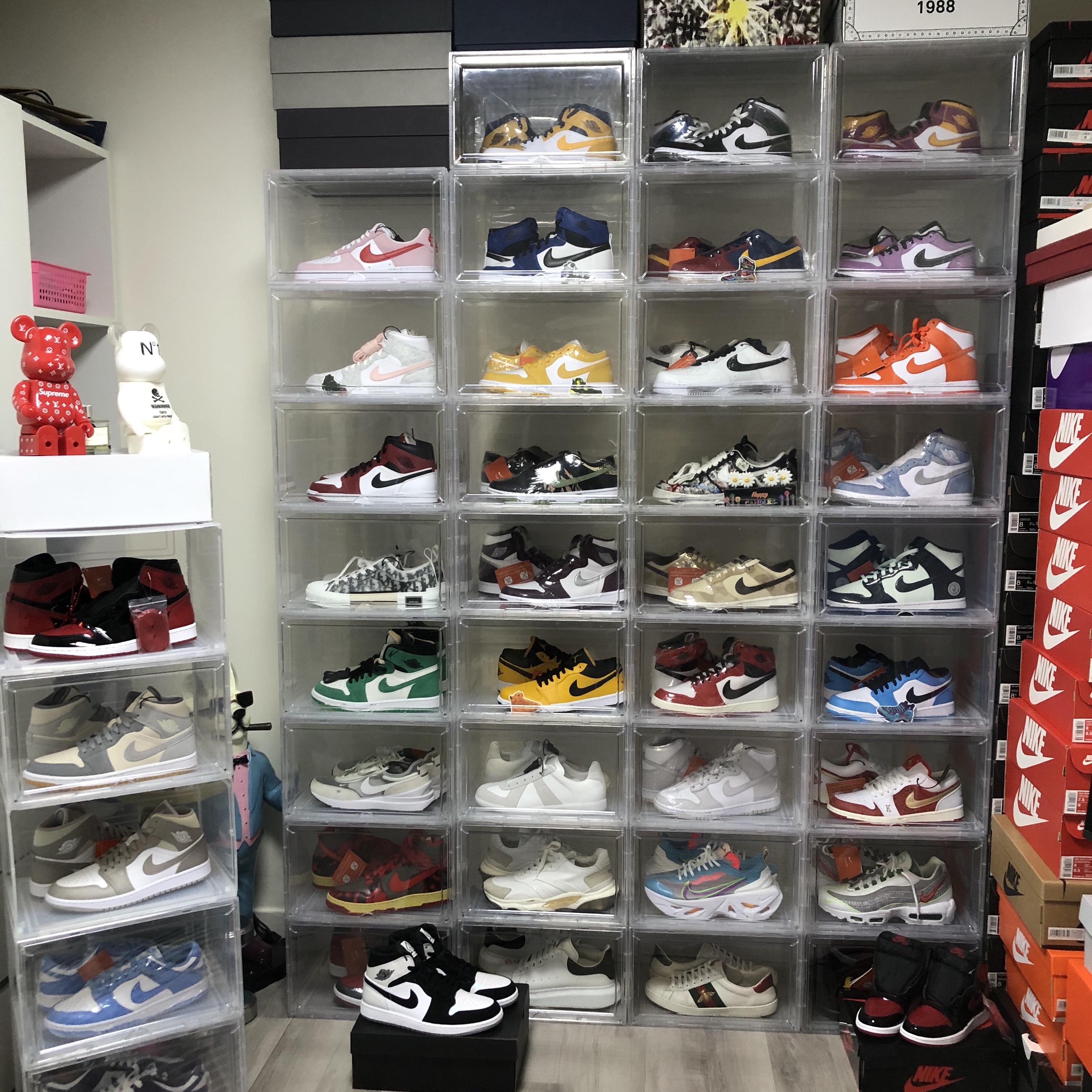 Nike x Peaceminusone Kwondo1 White, Nike x Peaceminusone Air Force 1 Low Para-Noise 2.0 착용 스타일
