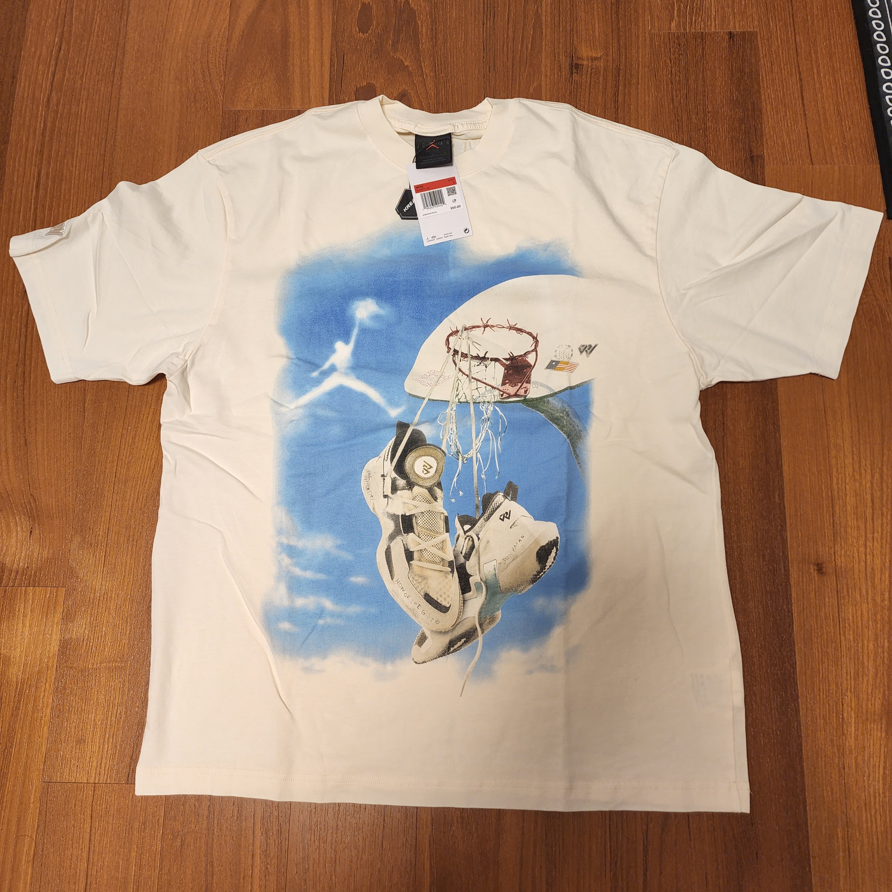 Jordan x Russell Westbrook Honor the Gift T-Shirt - US/EU 착용 스타일 - 1