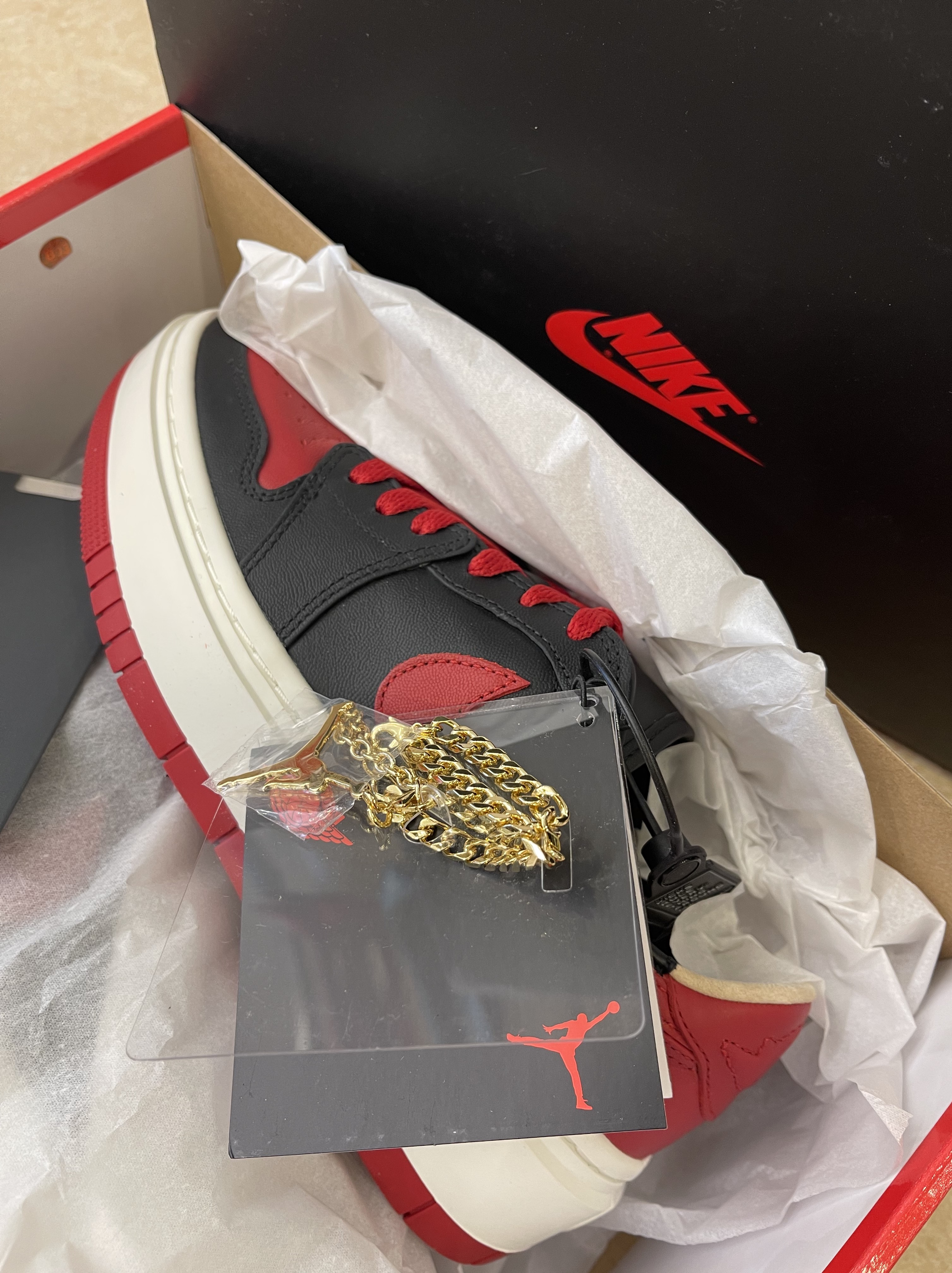 (W) Jordan 1 Elevate Low SE Bred 착용 스타일 - 5