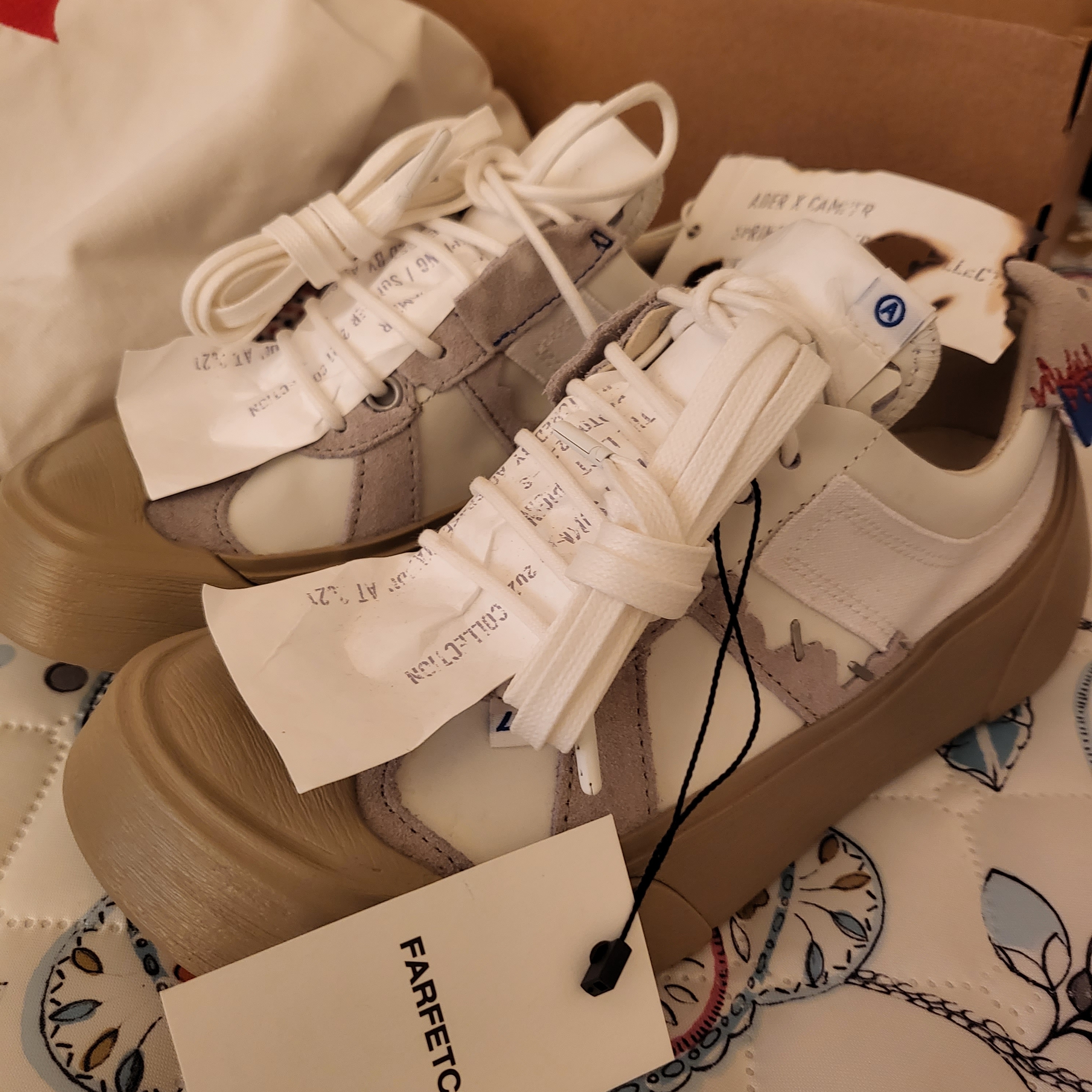 (W) Camper x Ader Error Proto-240-S Cinder German Shoes 착용 스타일 - 2