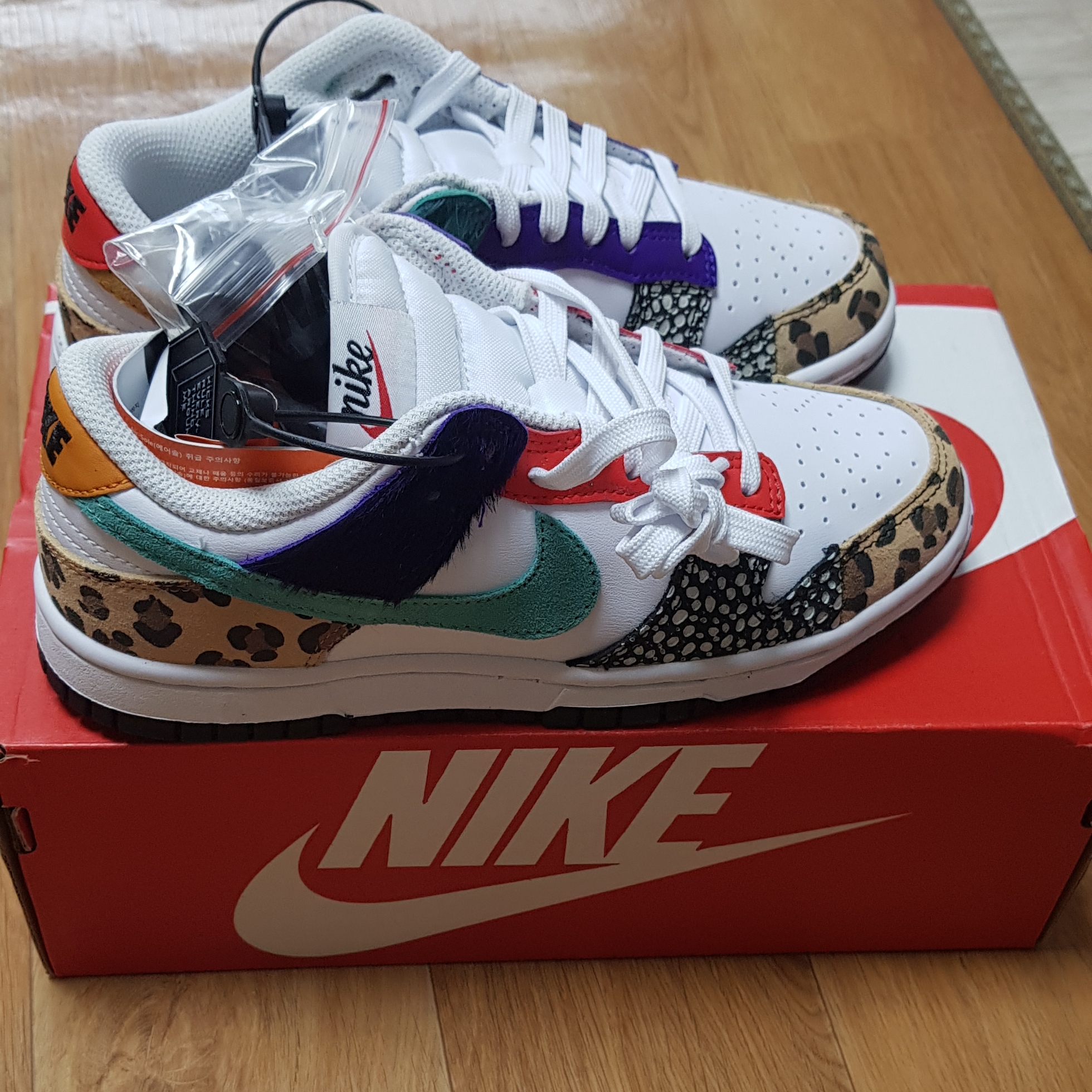 (W) Nike Dunk Low SE Patchwork 착용 스타일 - 1