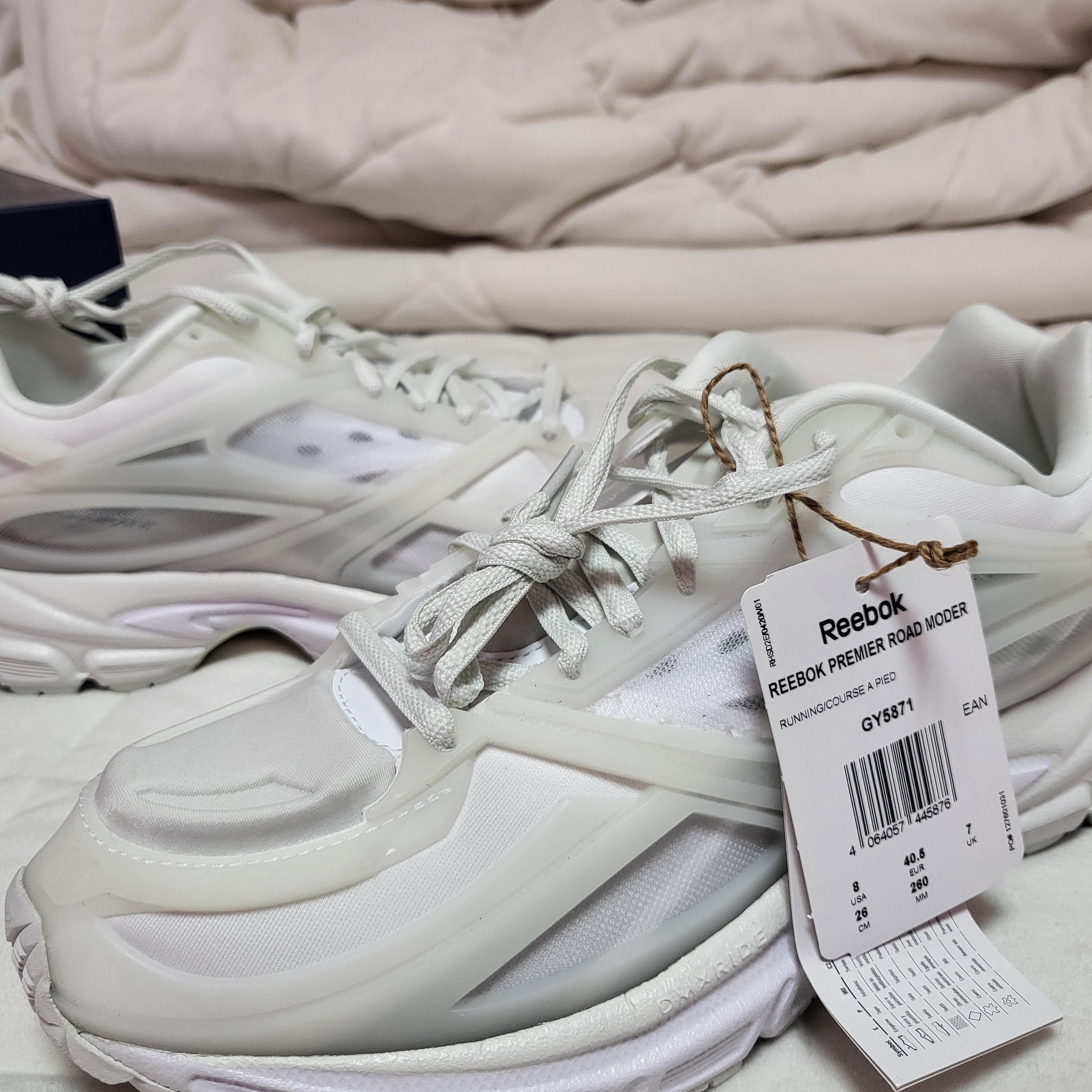 Reebok Premier Road Modern White Pure Grey 착용 스타일 - 5