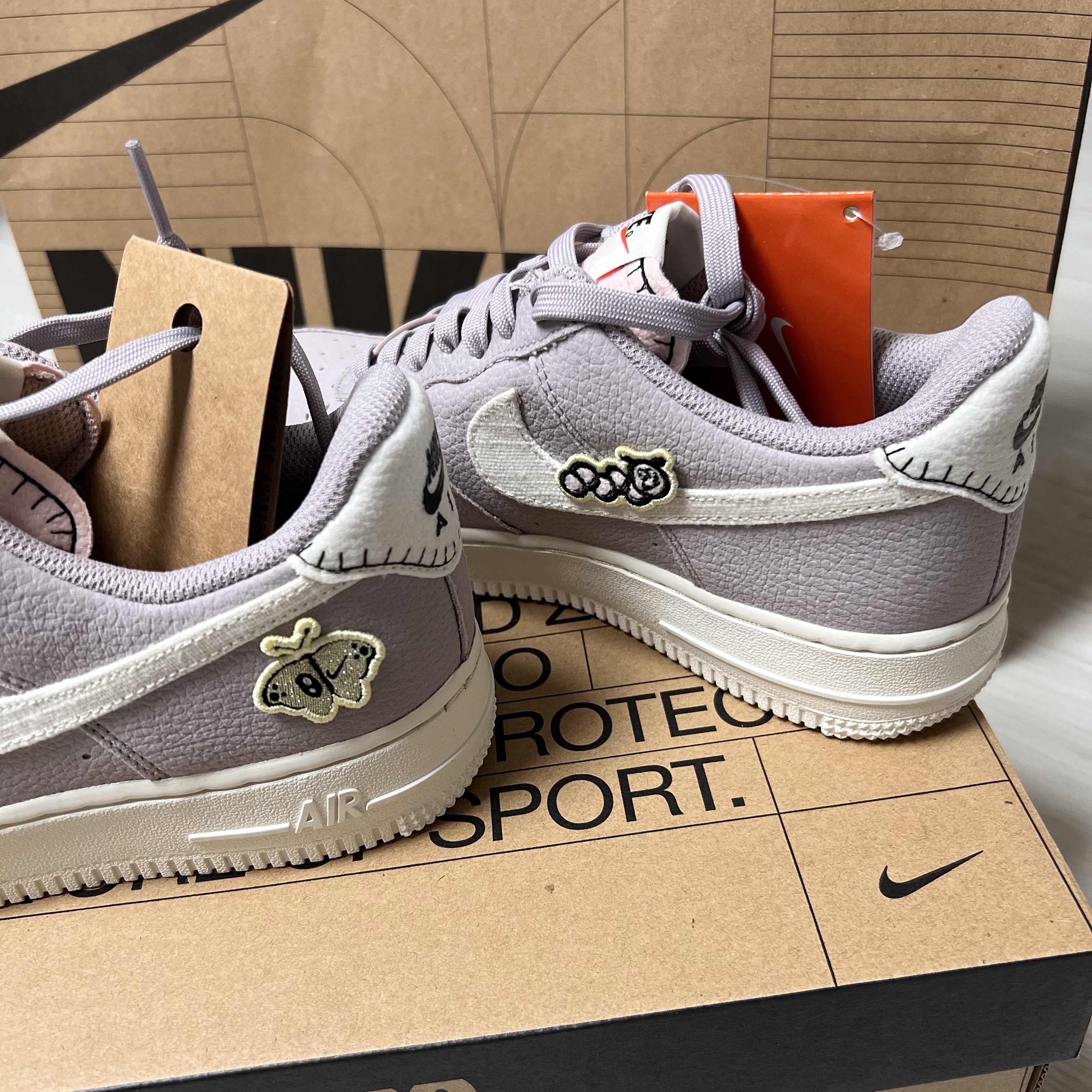 (W) Nike Air Force 1 '07 SE Next Nature Amethyst Ash 착용 스타일 - 4