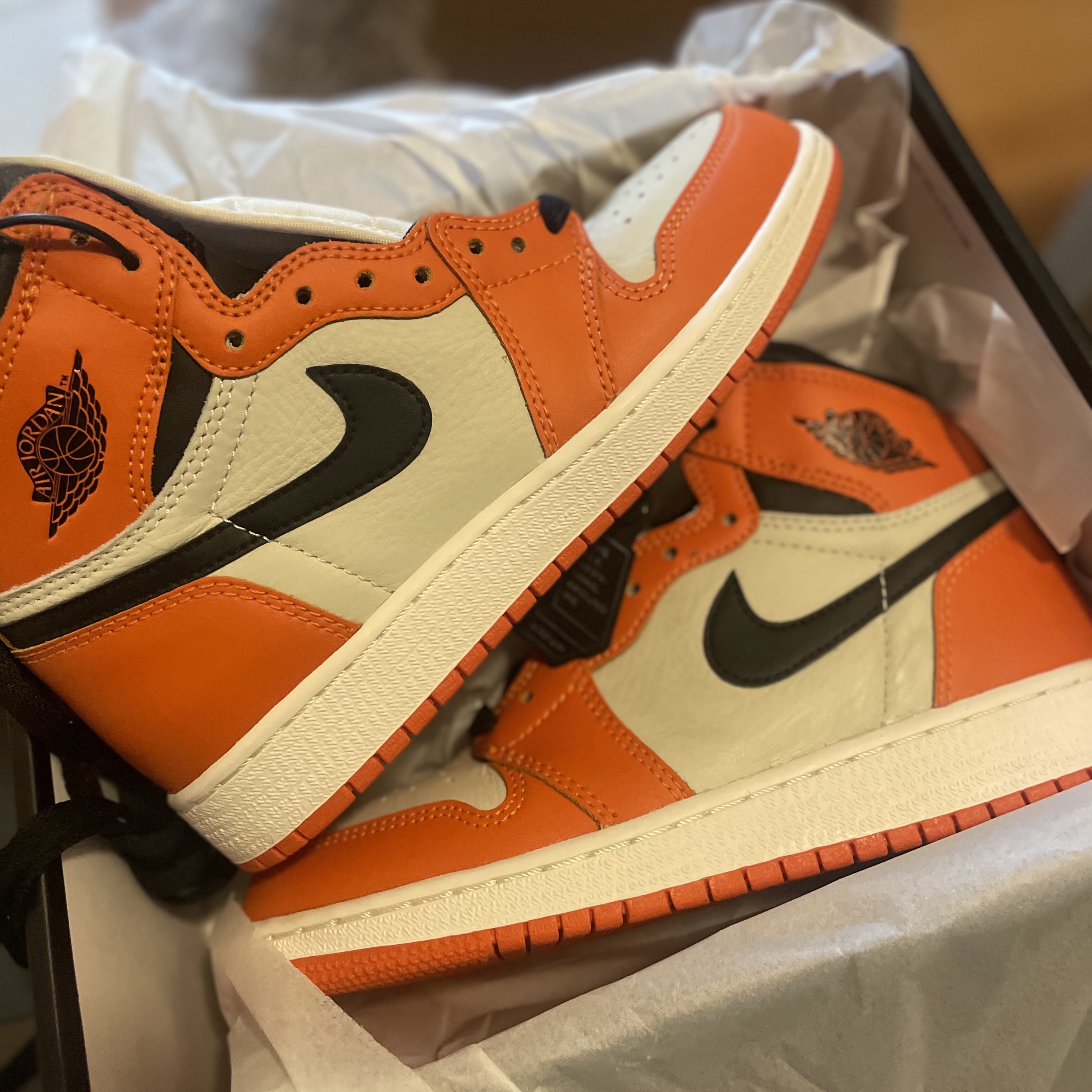 Jordan 1 Retro High OG Reverse Shattered Backboard 착용 스타일