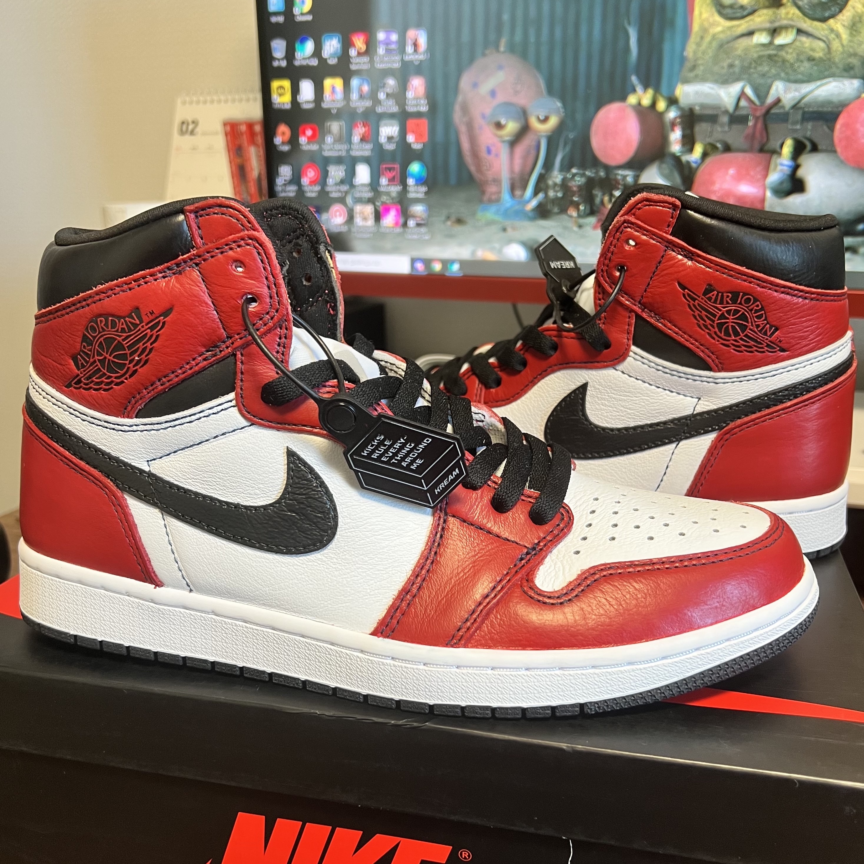 Jordan 1 Retro High OG Light Fusion Red 착용 스타일