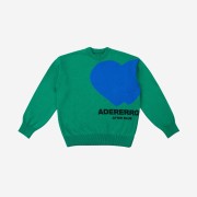 Ader Error Twin Heart Logo Knit Green