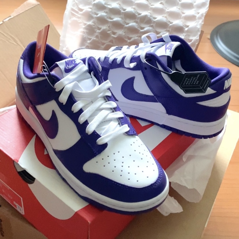 Nike Dunk Low Retro Championship Court Purple 착용 스타일