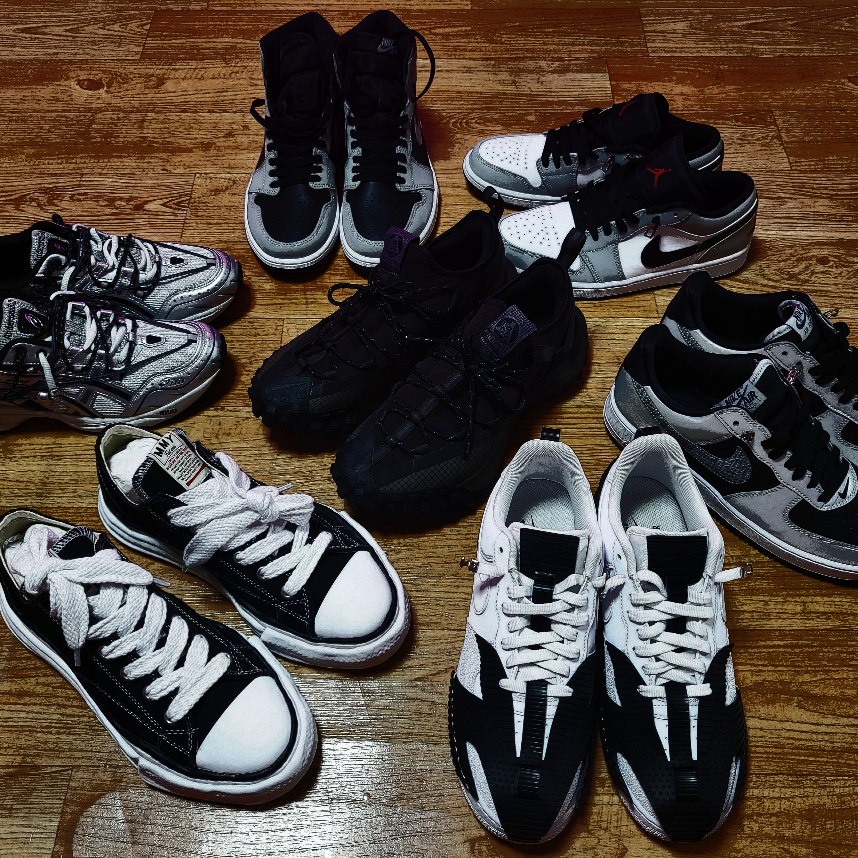 Jordan 1 Retro High OG Shadow 2.0, Jordan 1 Low Light Smoke Grey 착용 스타일