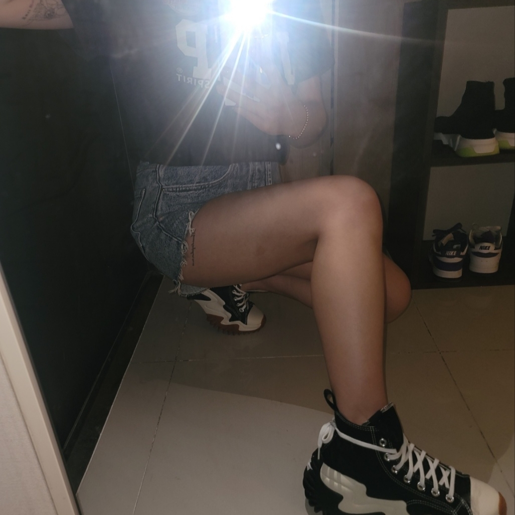 Converse Run Star Motion High Black 착용 스타일
