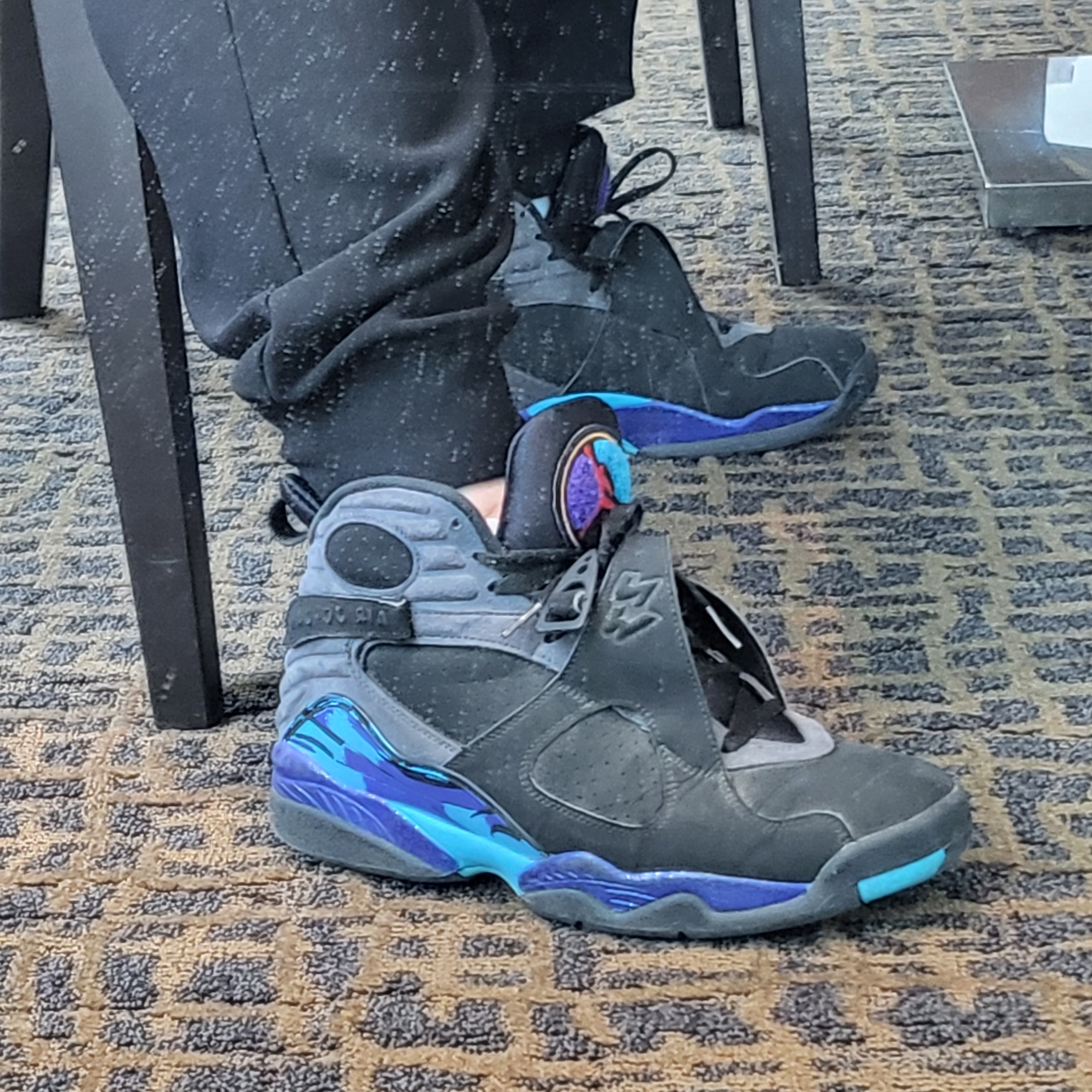 Jordan 8 Retro Aqua 2015 착용 스타일