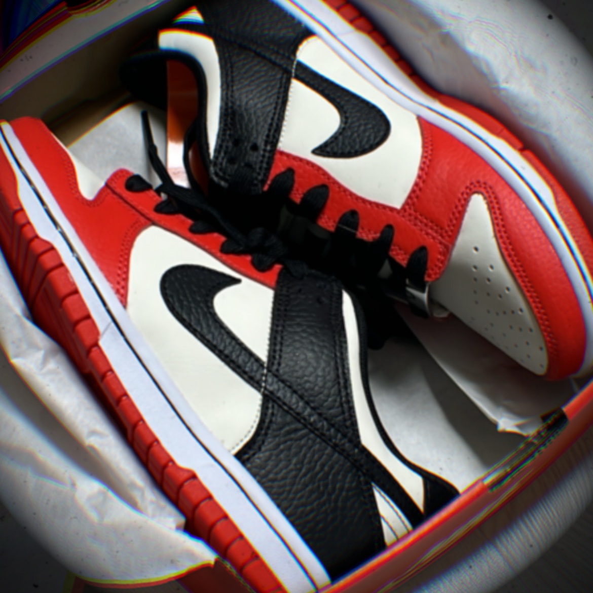 (GS) Nike x NBA Dunk Low Black and Chile Red 착용 스타일