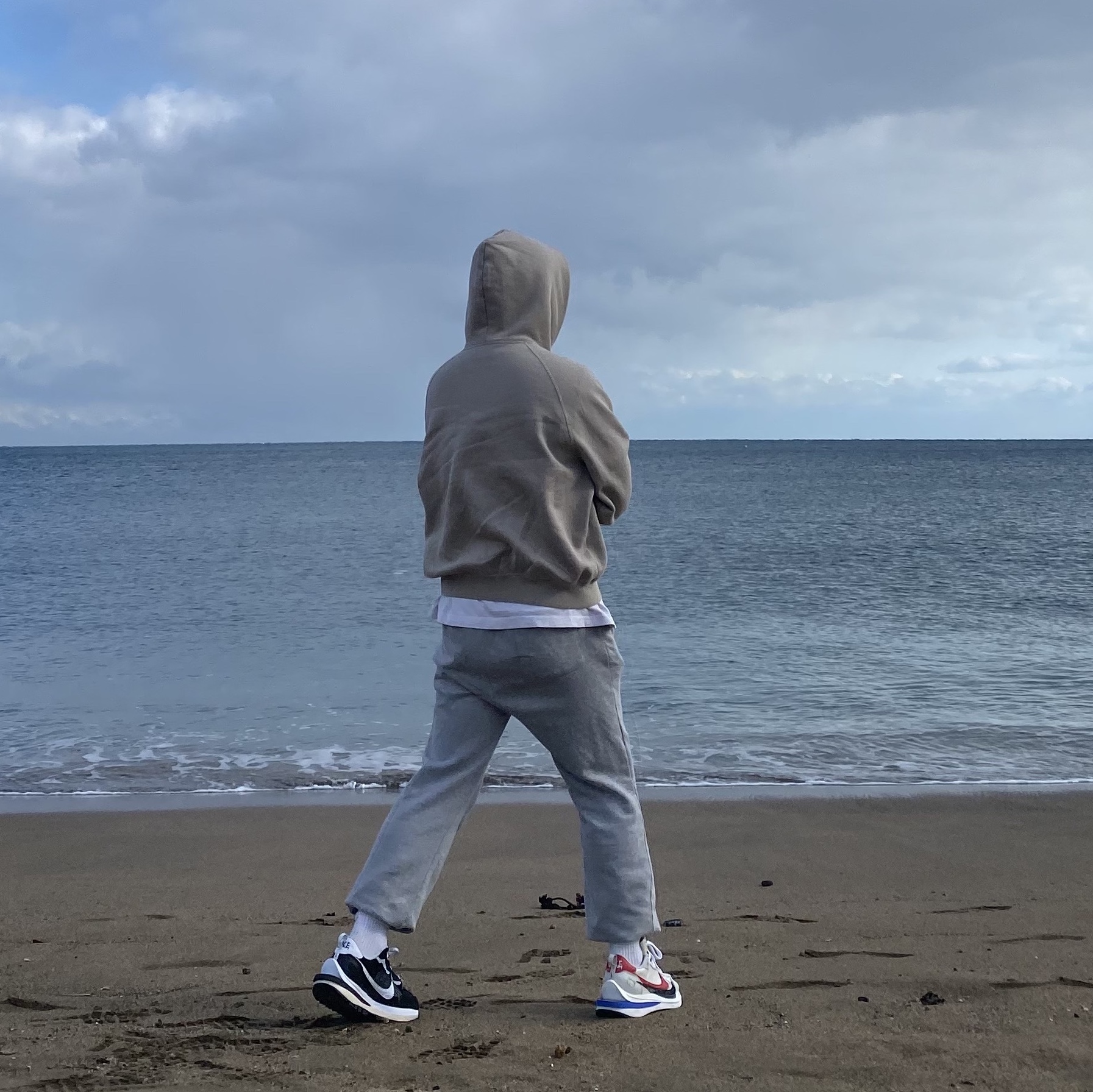 Nike x Sacai VaporWaffle Black White, Nike x Sacai VaporWaffle Royal Fuchsia 착용 스타일