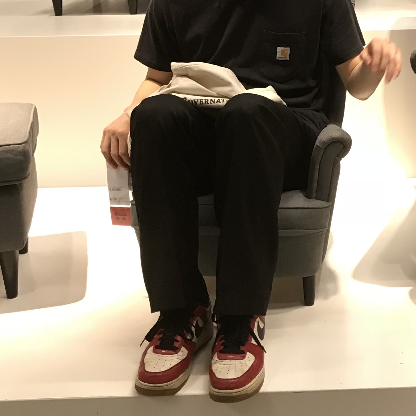 Nike Air Force 1 Low Gym Red 착용 스타일 - 4