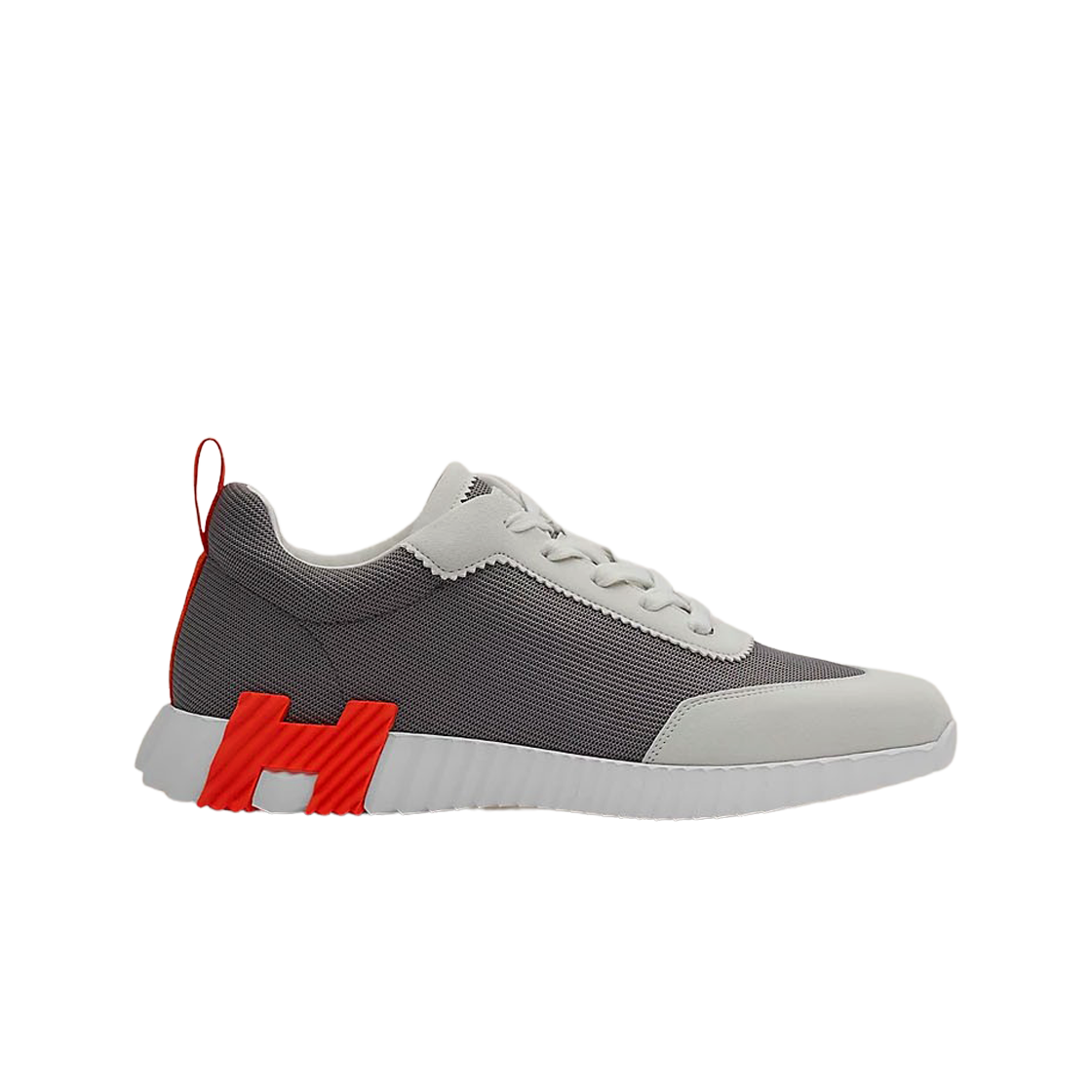 에르메스 바운싱 스니커즈 캔버스 스웨이드 고트스킨 & 멀티꼴로르 그리 퐁쎄