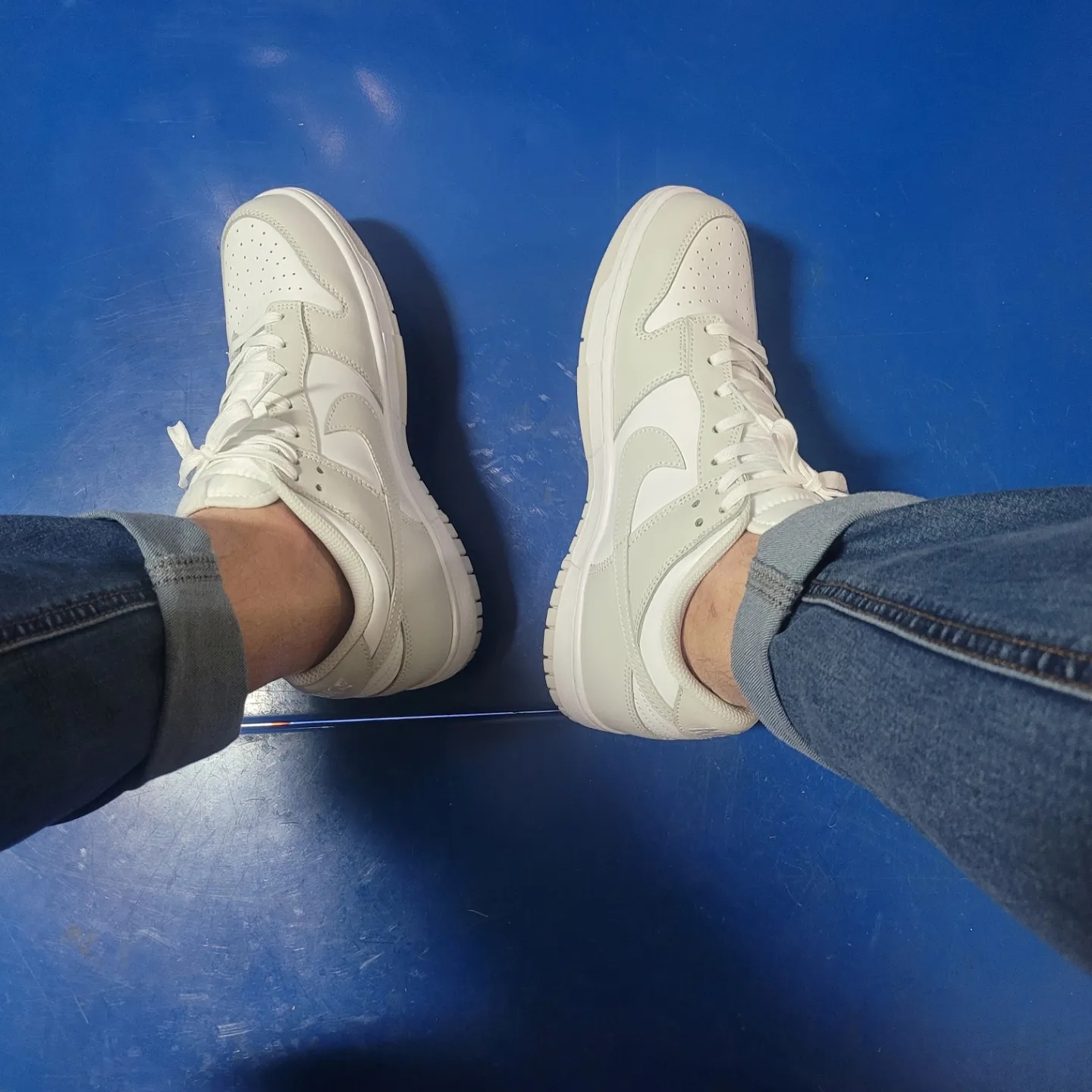 (W) Nike Dunk Low Photon Dust 착용 스타일 - 2