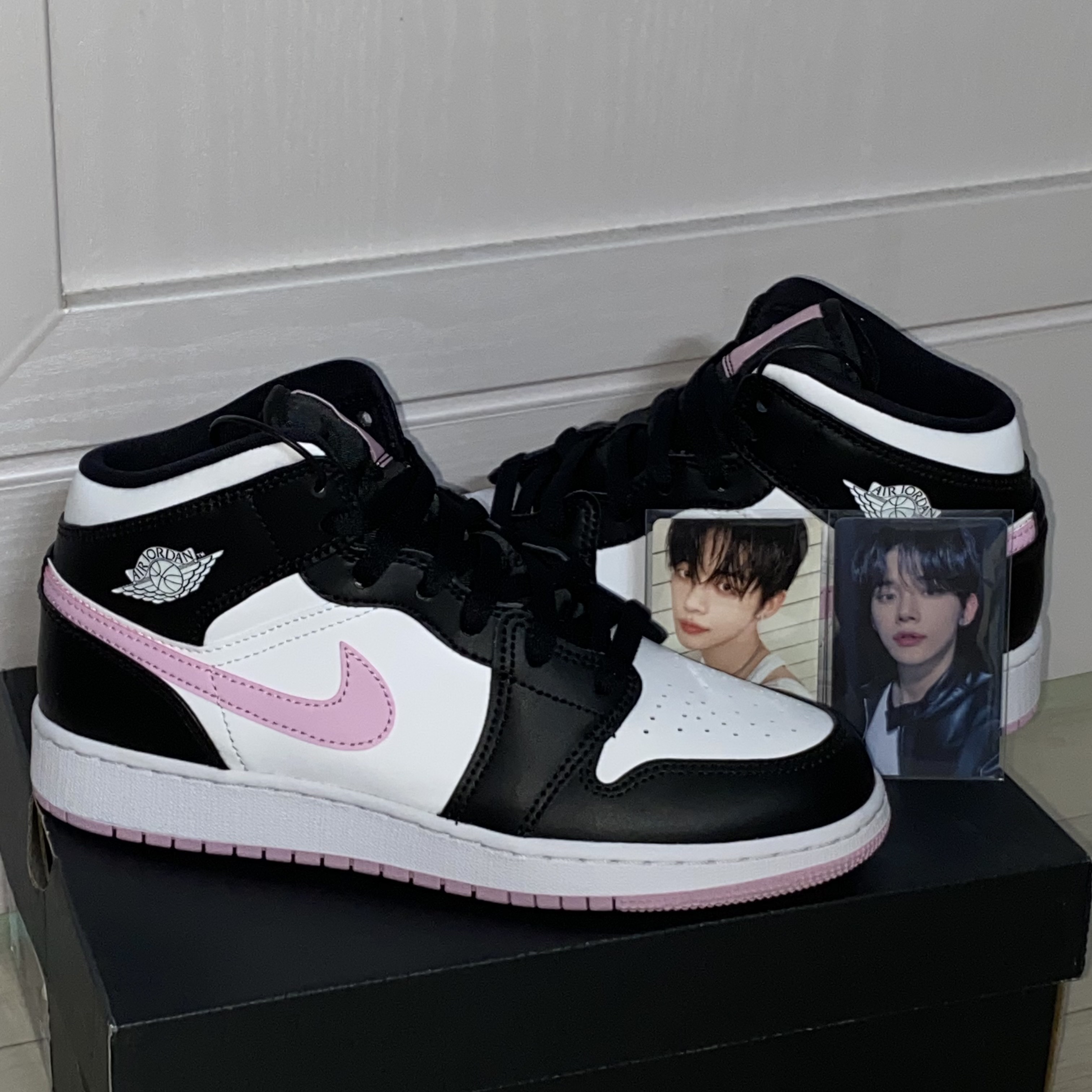 (GS) Jordan 1 Mid Light Arctic Pink 착용 스타일 - 2
