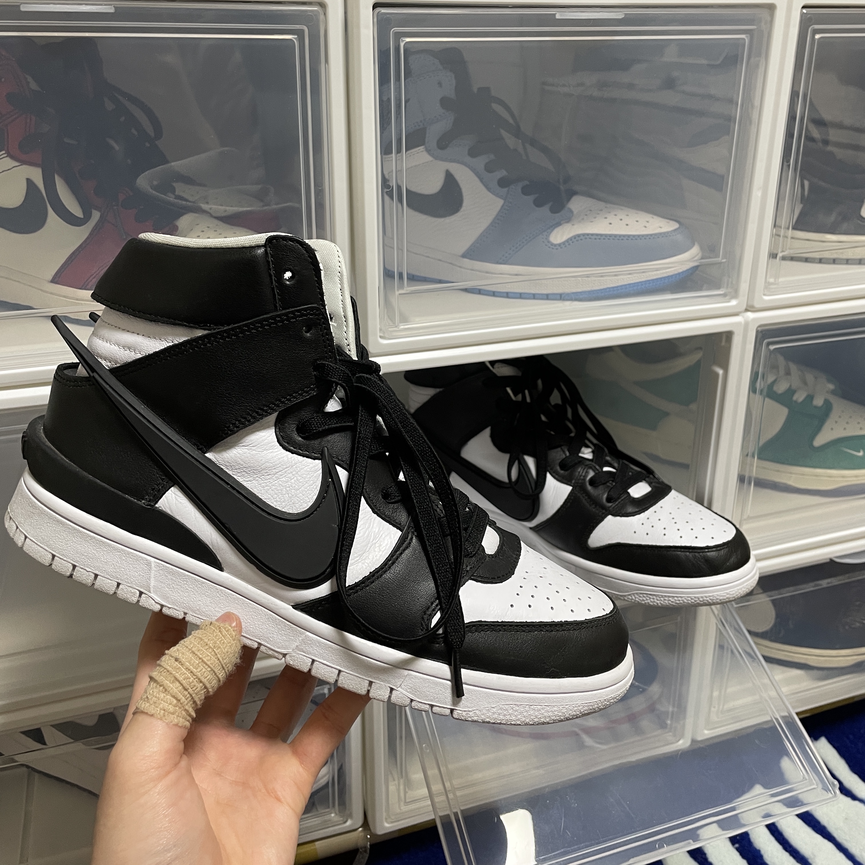 Nike x Ambush Dunk High Black 착용 스타일