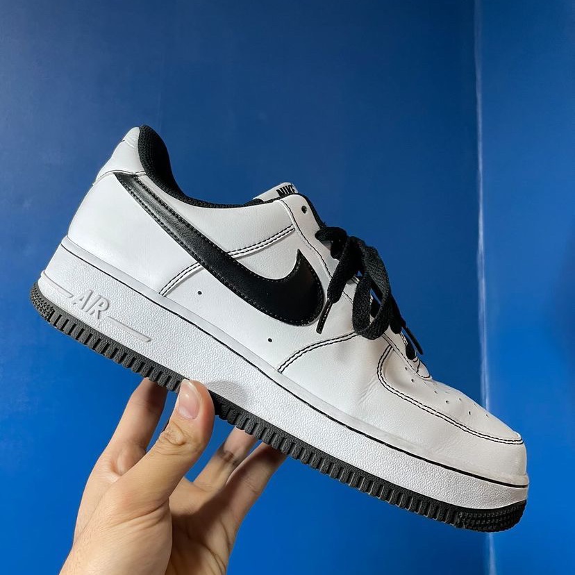 Nike Air Force 1 '07 Stitch Black 착용 스타일