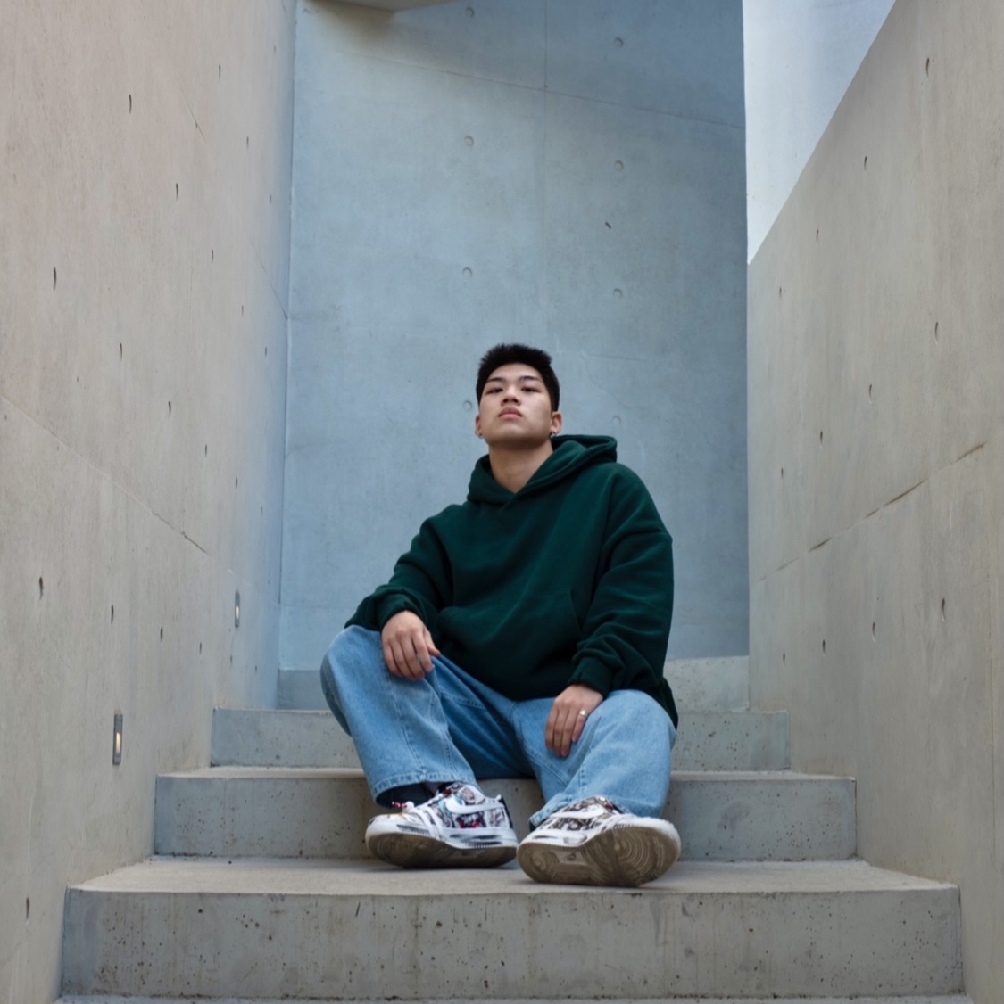 Nike x Peaceminusone Air Force 1 Low Para-Noise 착용 스타일 - 2