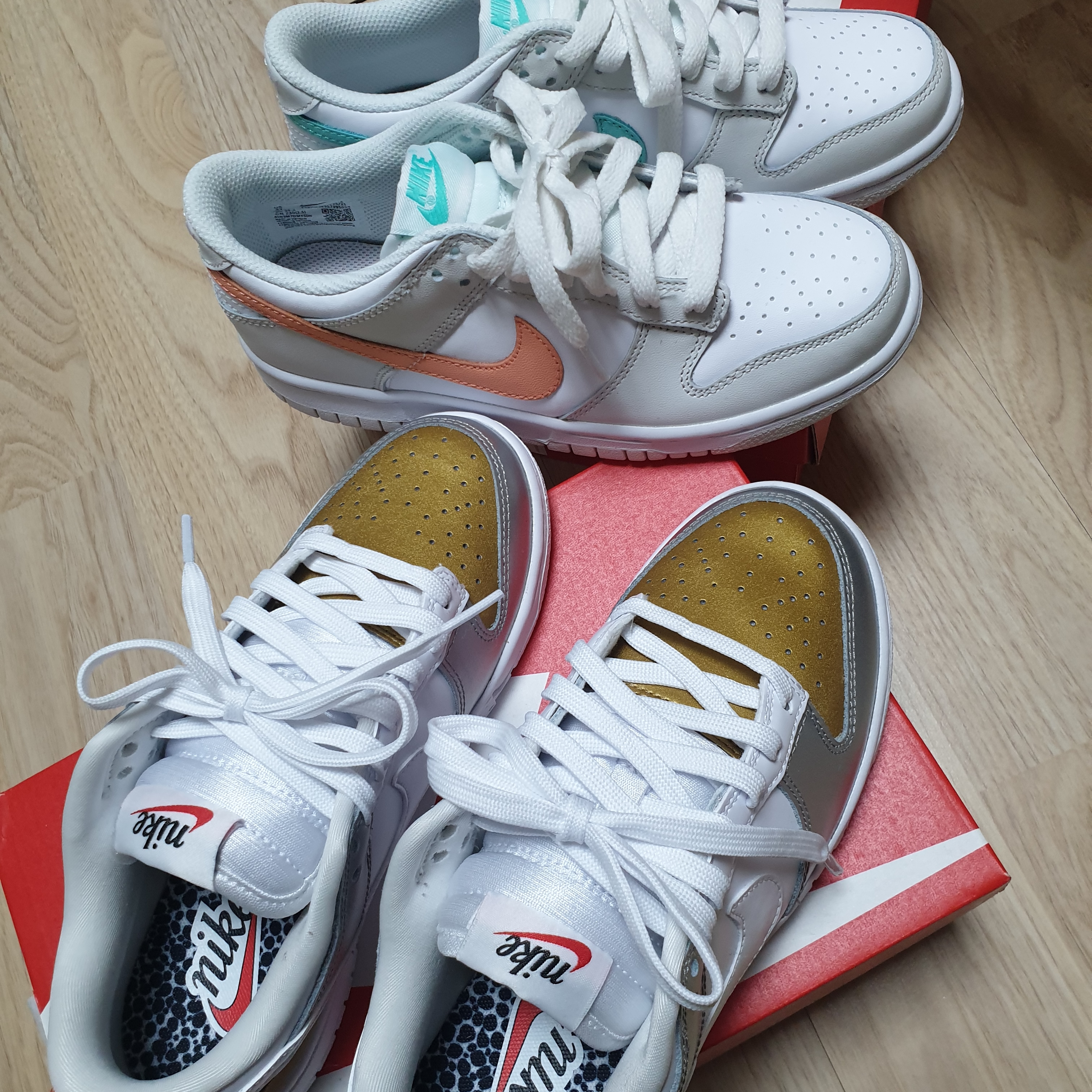 (W) Nike Dunk Low SE Heirloom 착용 스타일 - 3