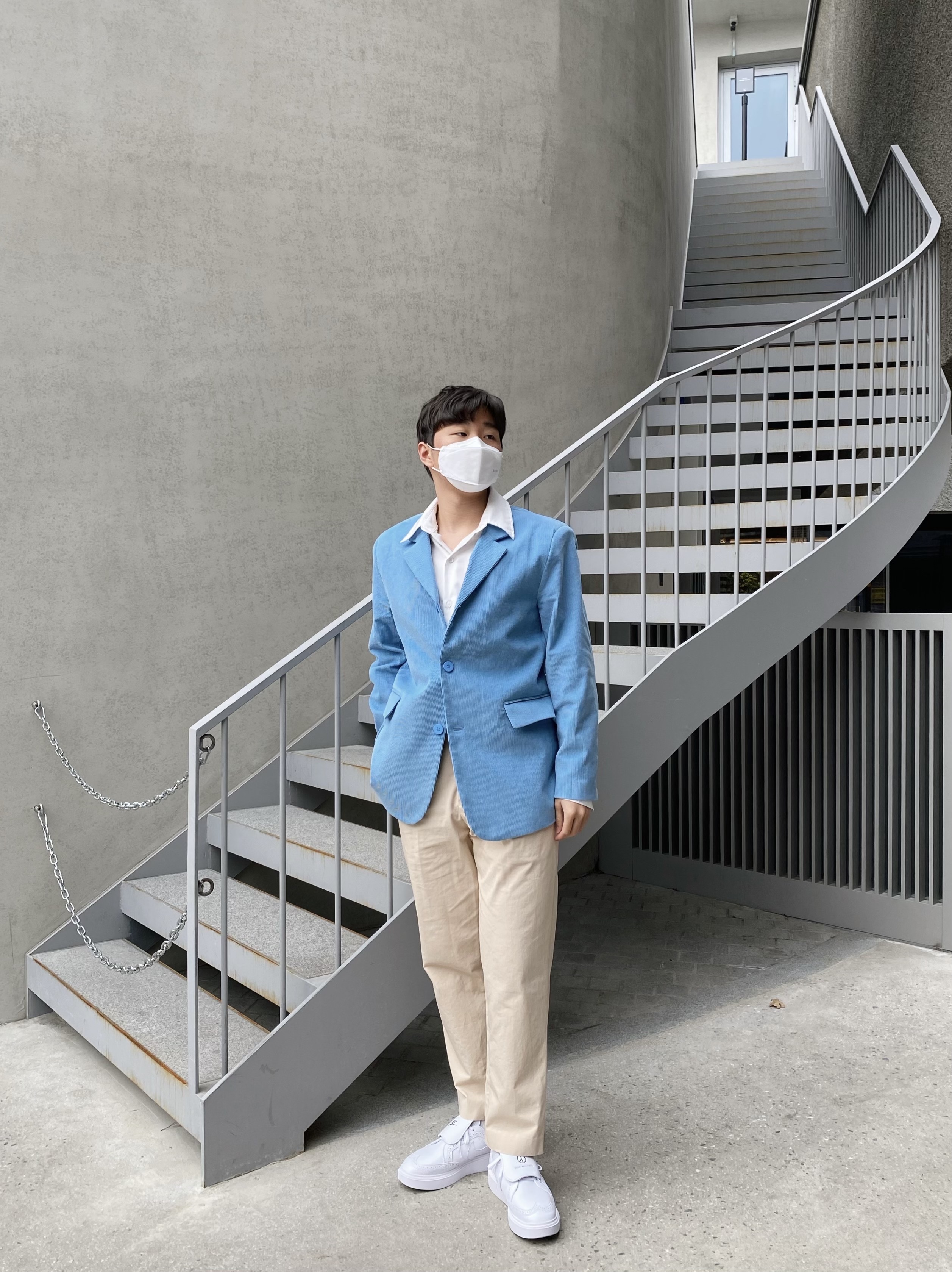 Nike x Peaceminusone Kwondo1 White 착용 스타일 - 1