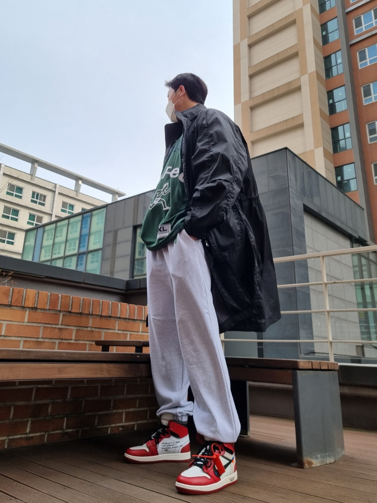 Nike x Cactus Plant Flea Market S/S Jersey Green - Asia, Jordan 1 x Off-White Retro High Chicago The Ten 착용 스타일 - 2