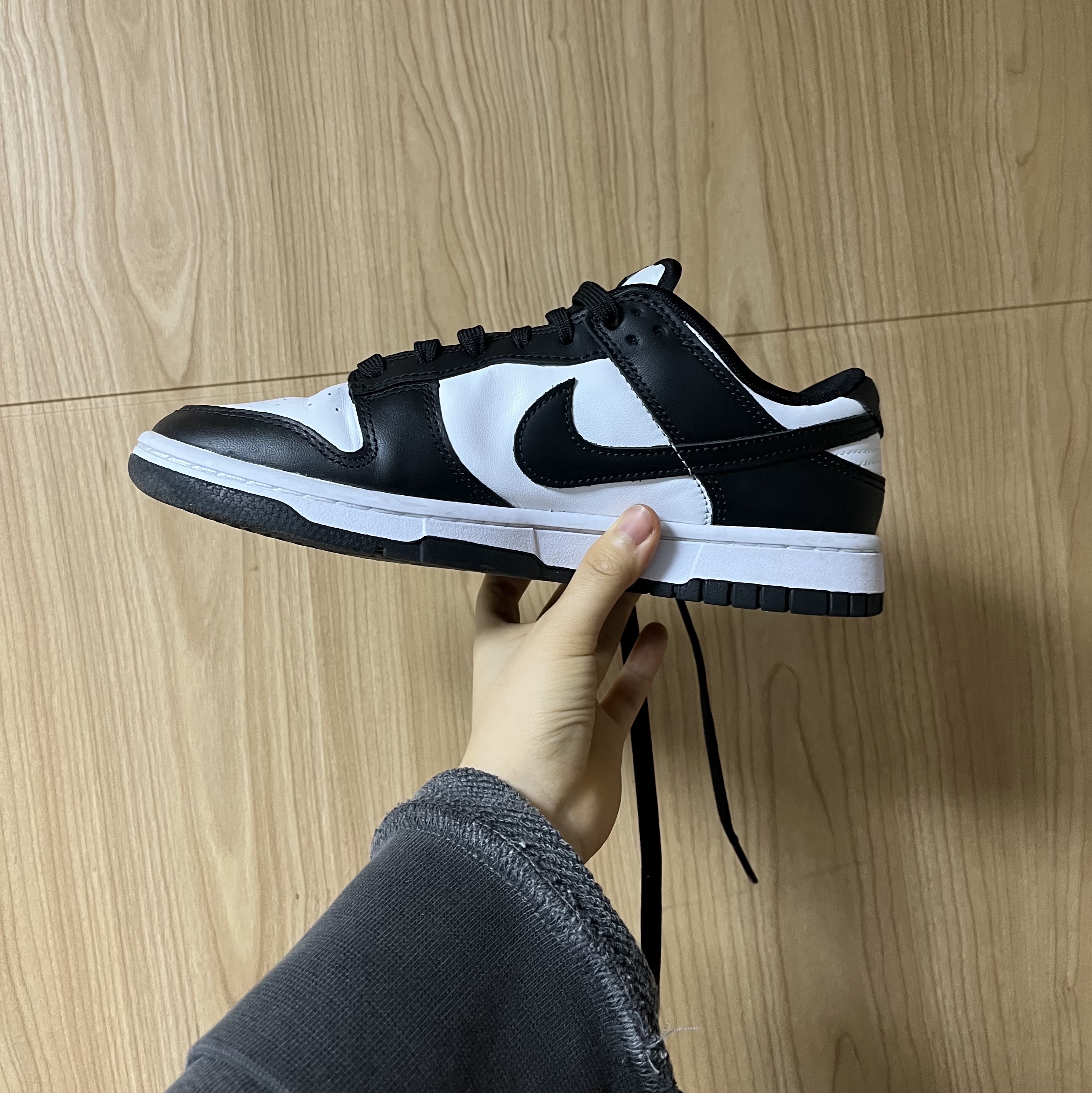 Nike Dunk Low Retro Black, (W) Nike Dunk Low Black 착용 스타일