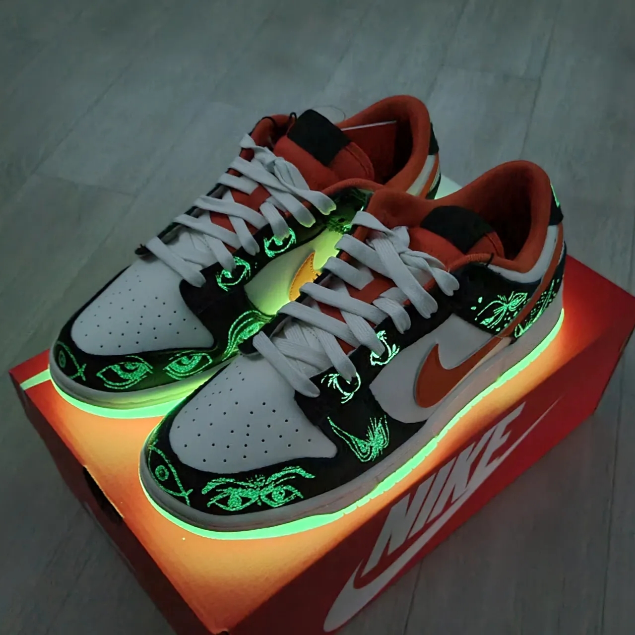 Nike Dunk Low Retro PRM Halloween 착용 스타일 - 2