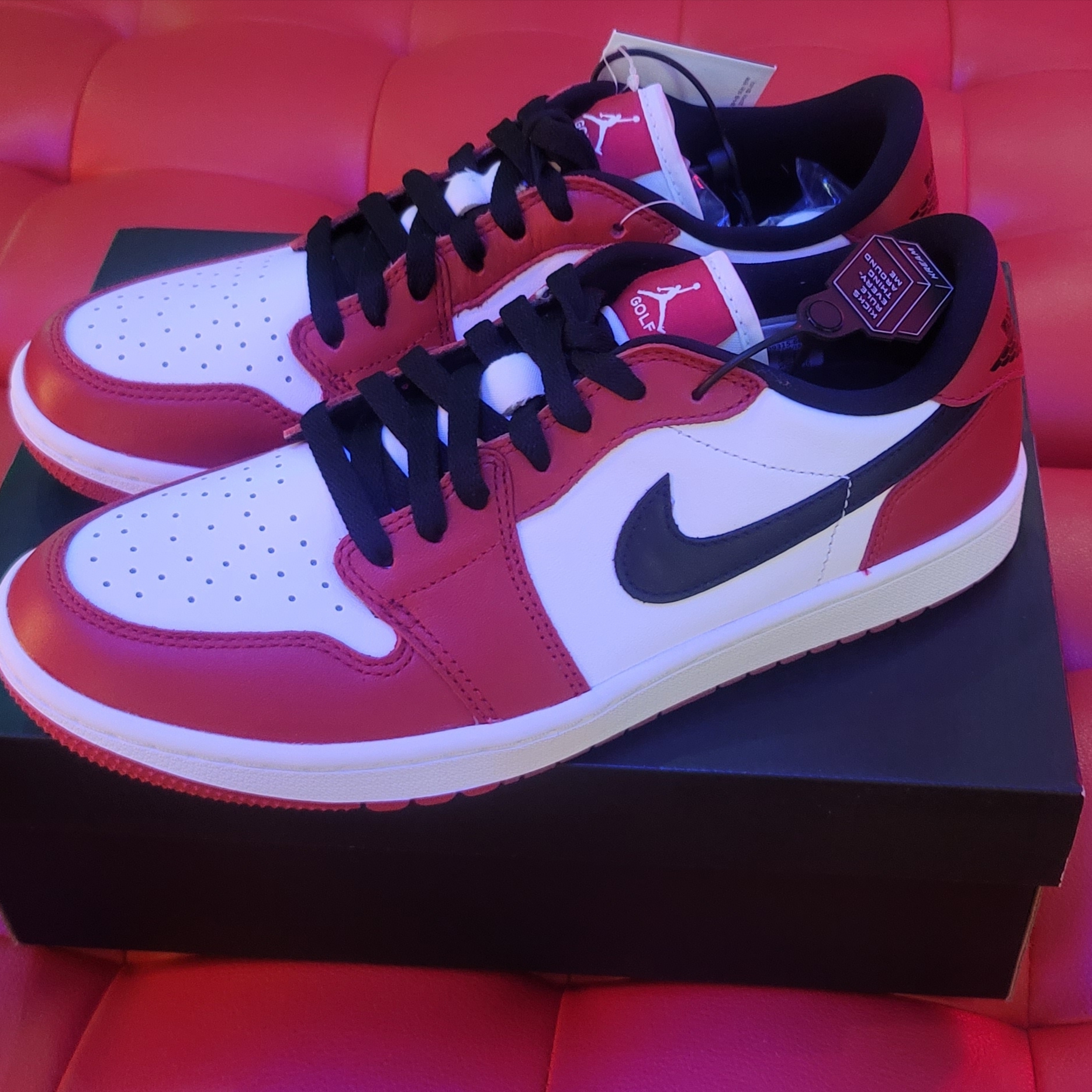 Jordan 1 Low Golf Chicago 착용 스타일 - 1
