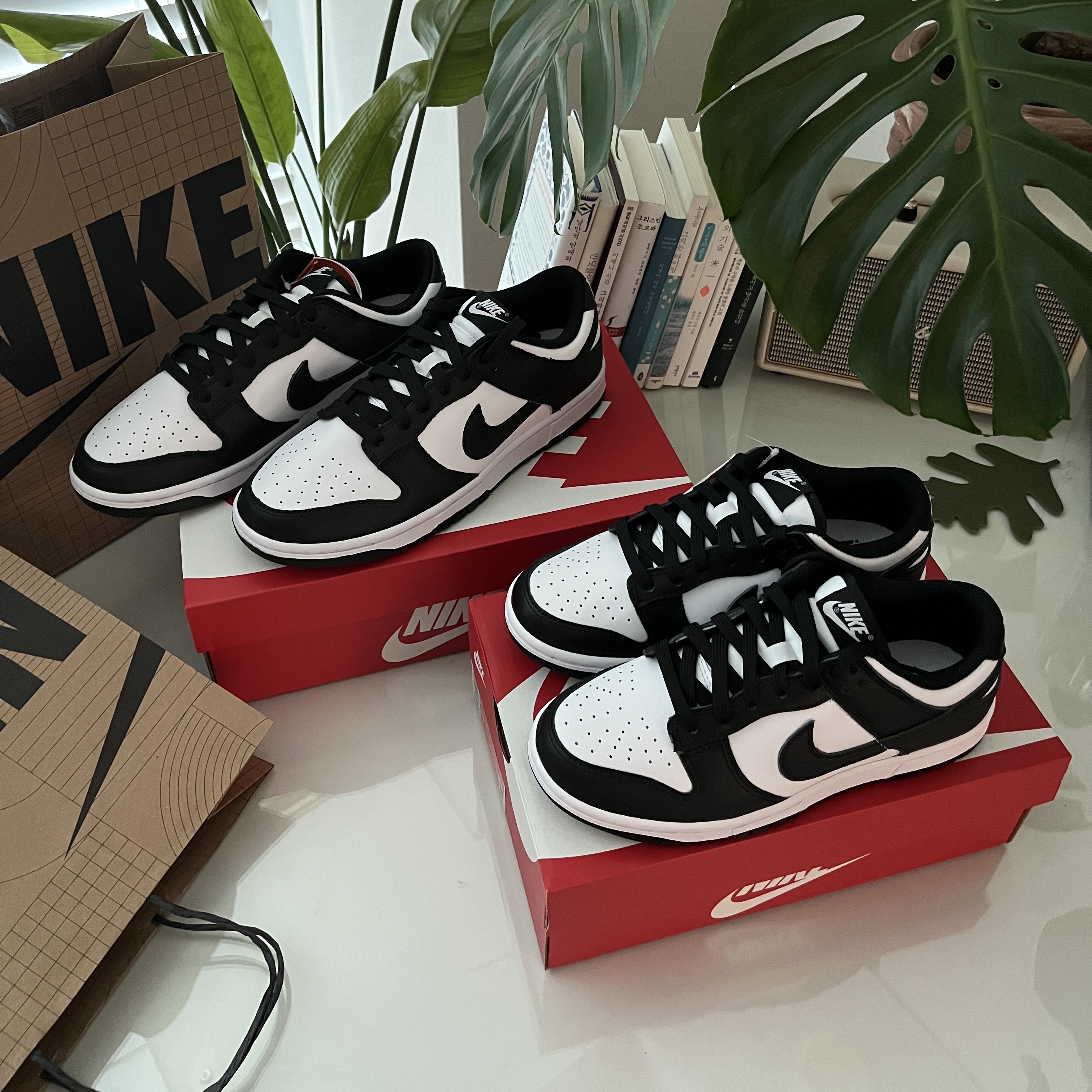 Nike Dunk Low Retro Black, (W) Nike Dunk Low Black 착용 스타일