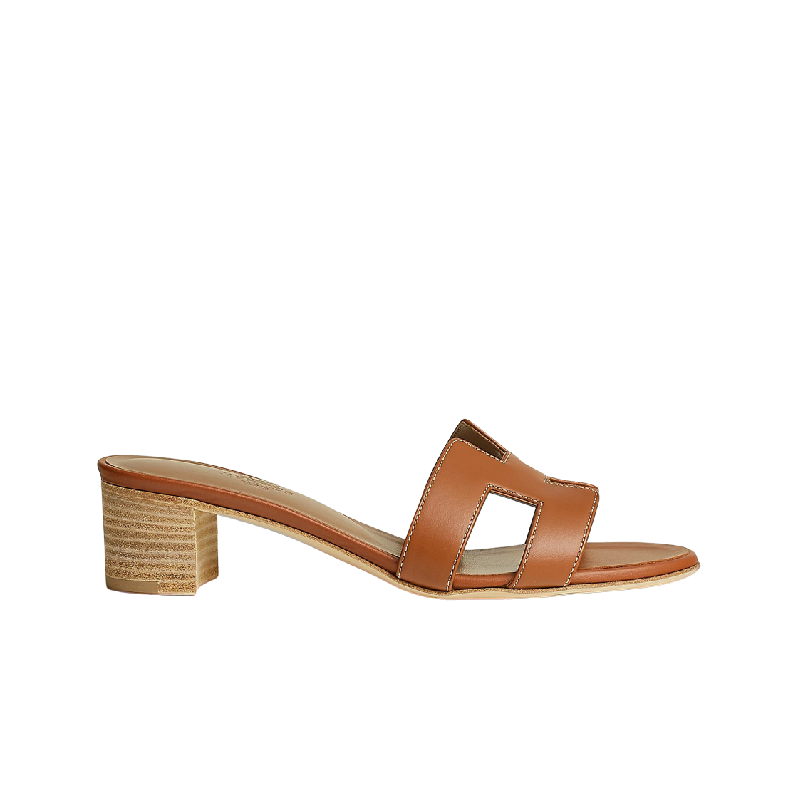 (W) 에르메스 오아시스 샌들 카프스킨 & 골드 피케르 에크루즈((W) Hermes Oasis Sandal Calfskin & Gold Piqures Ecrues)