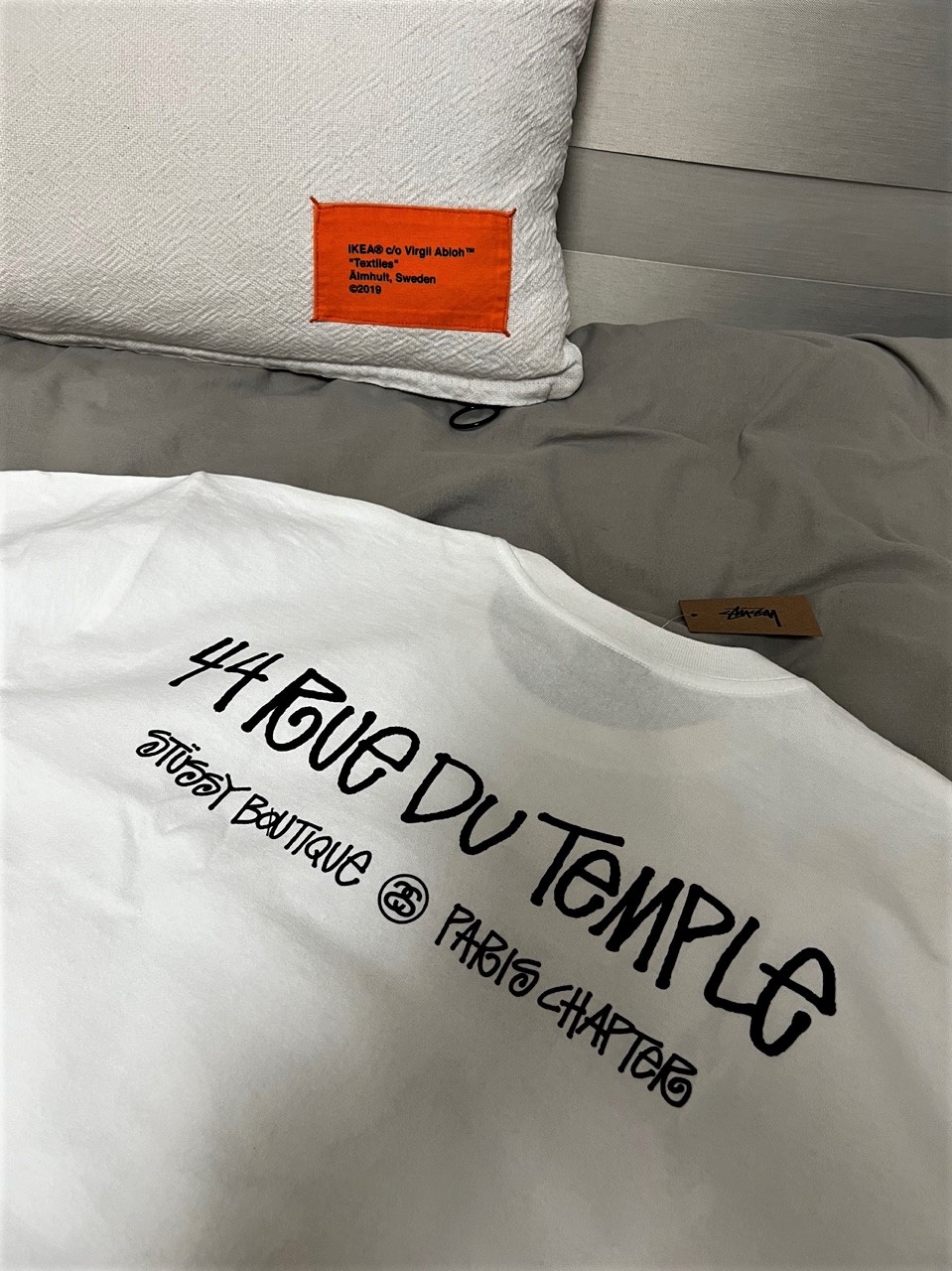 Stussy Boutique T-Shirt White 착용 스타일 - 2