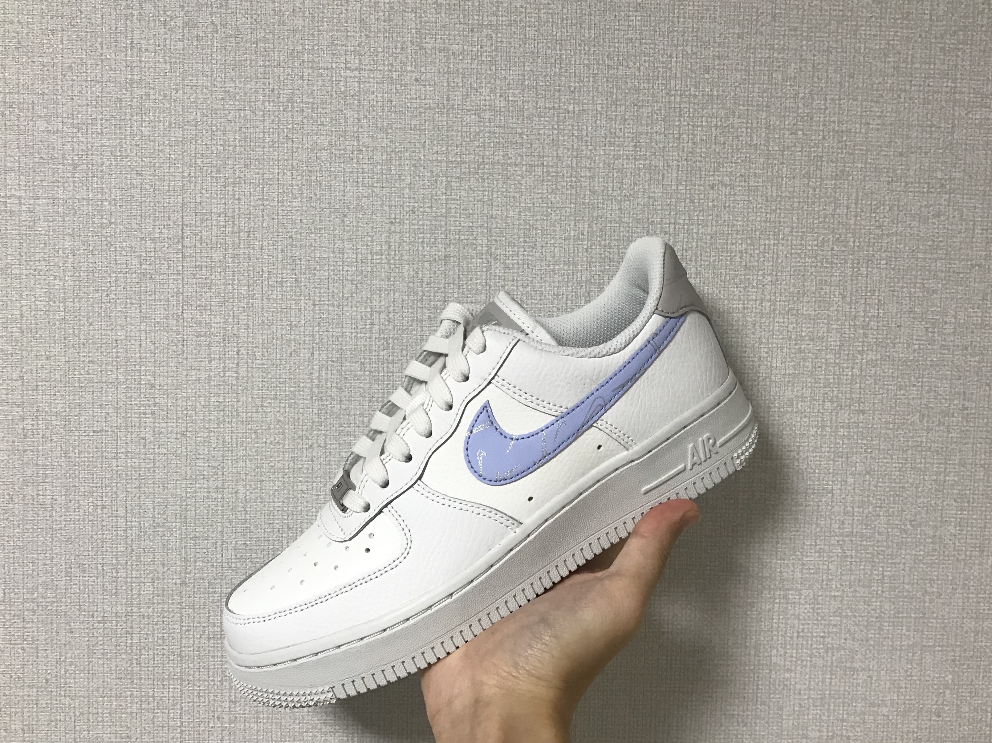 (W) Nike Air Force 1 '07 White Light Marine 착용 스타일