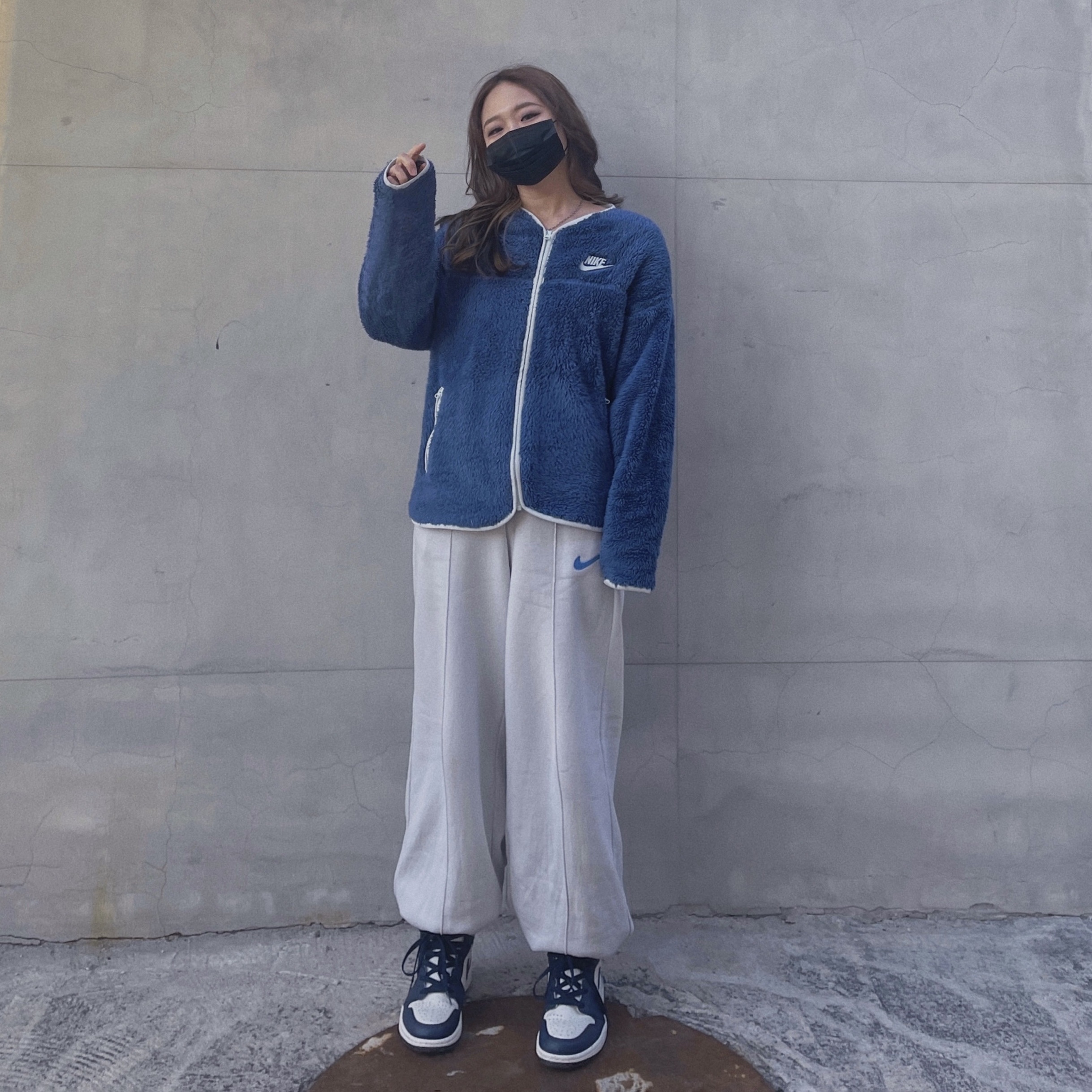 Jordan 1 Retro High Obsidian UNC 착용 스타일