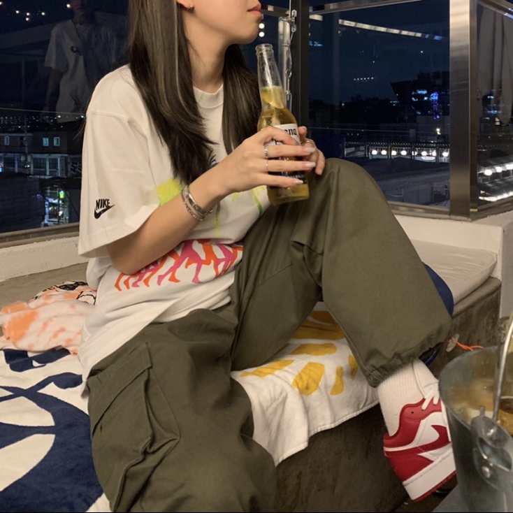 Jordan 1 Low Gym Red White, Nike x Stussy Douglas Firs to Palm Trees T-Shirt - Asia 착용 스타일