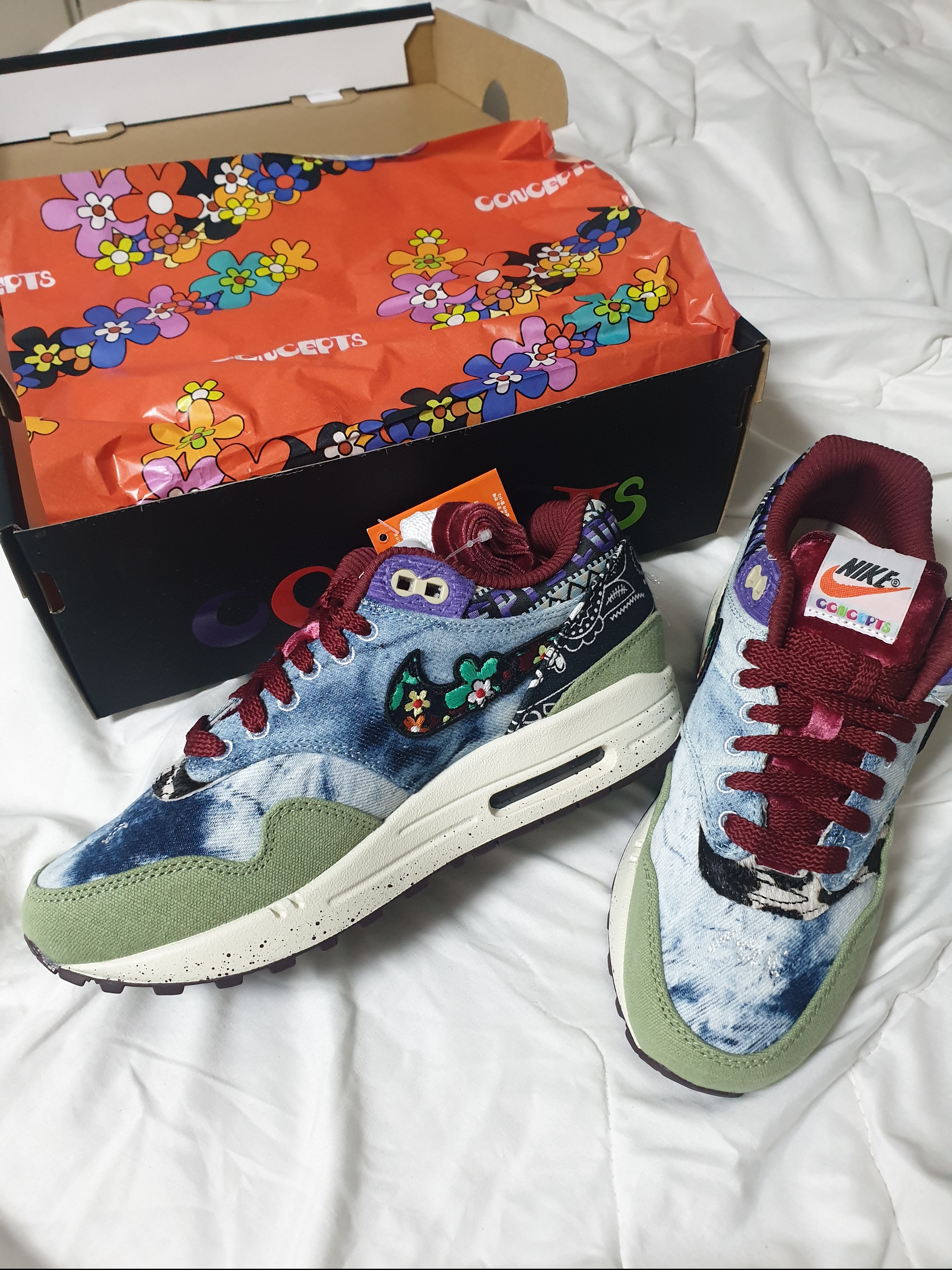 Nike x Concepts Air Max 1 SP Mellow 착용 스타일 - 4
