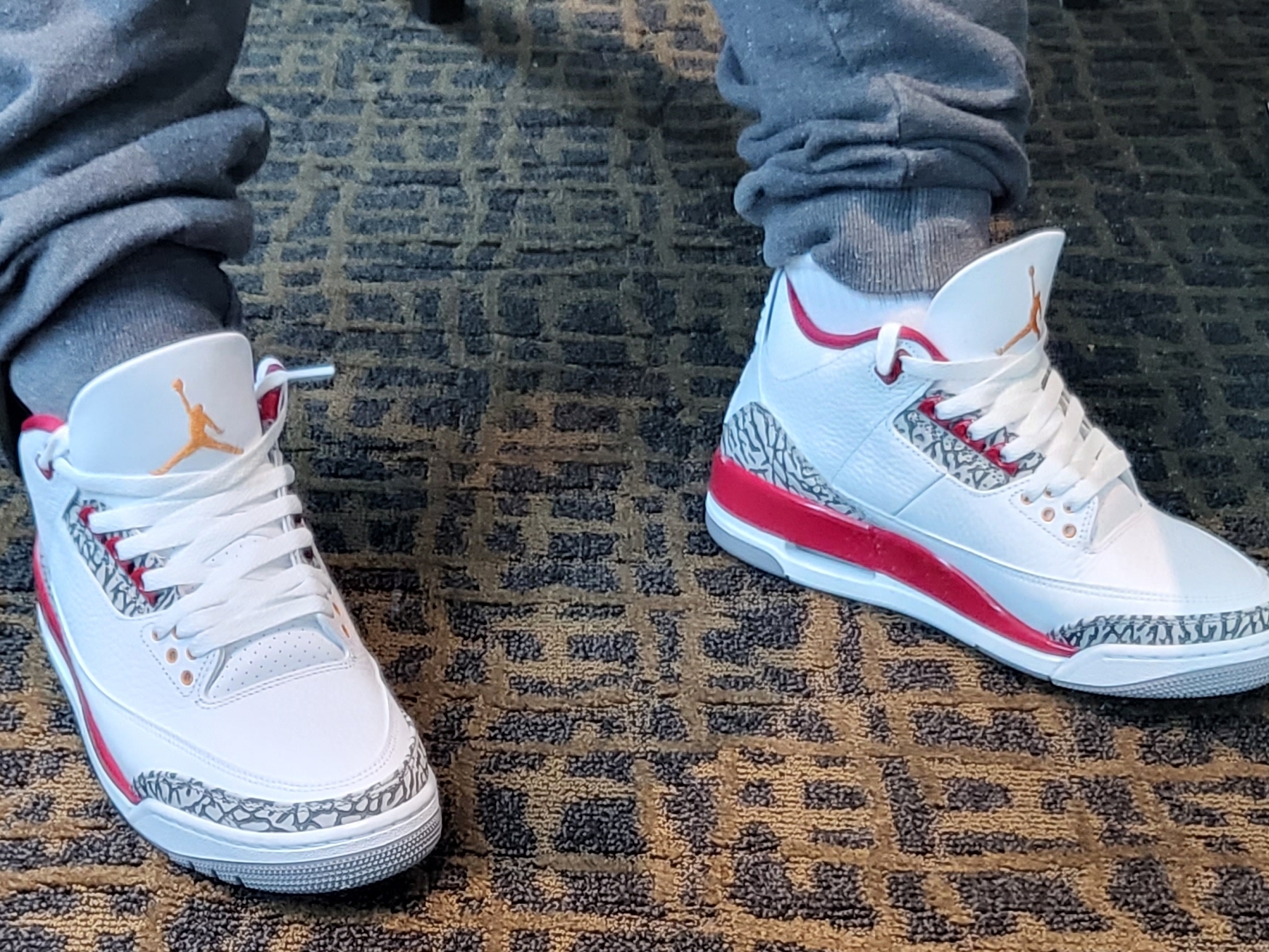 Jordan 3 Retro Cardinal Red 착용 스타일