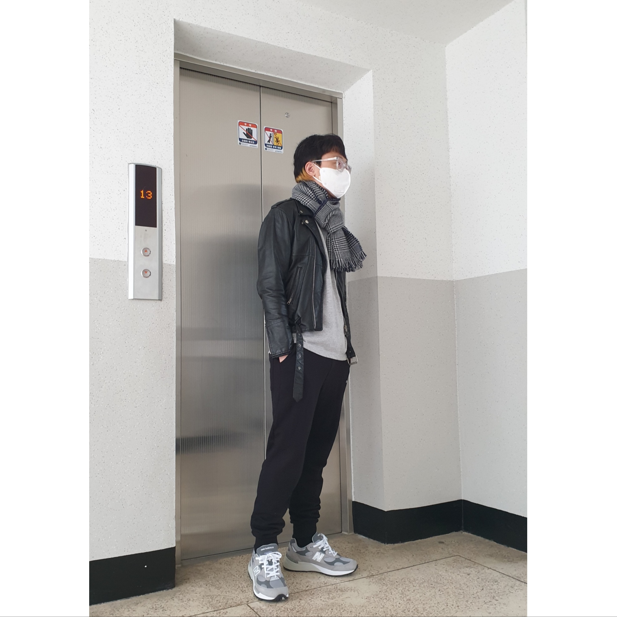 New Balance 992 Made in USA Grey - D Standard 착용 스타일 - 2
