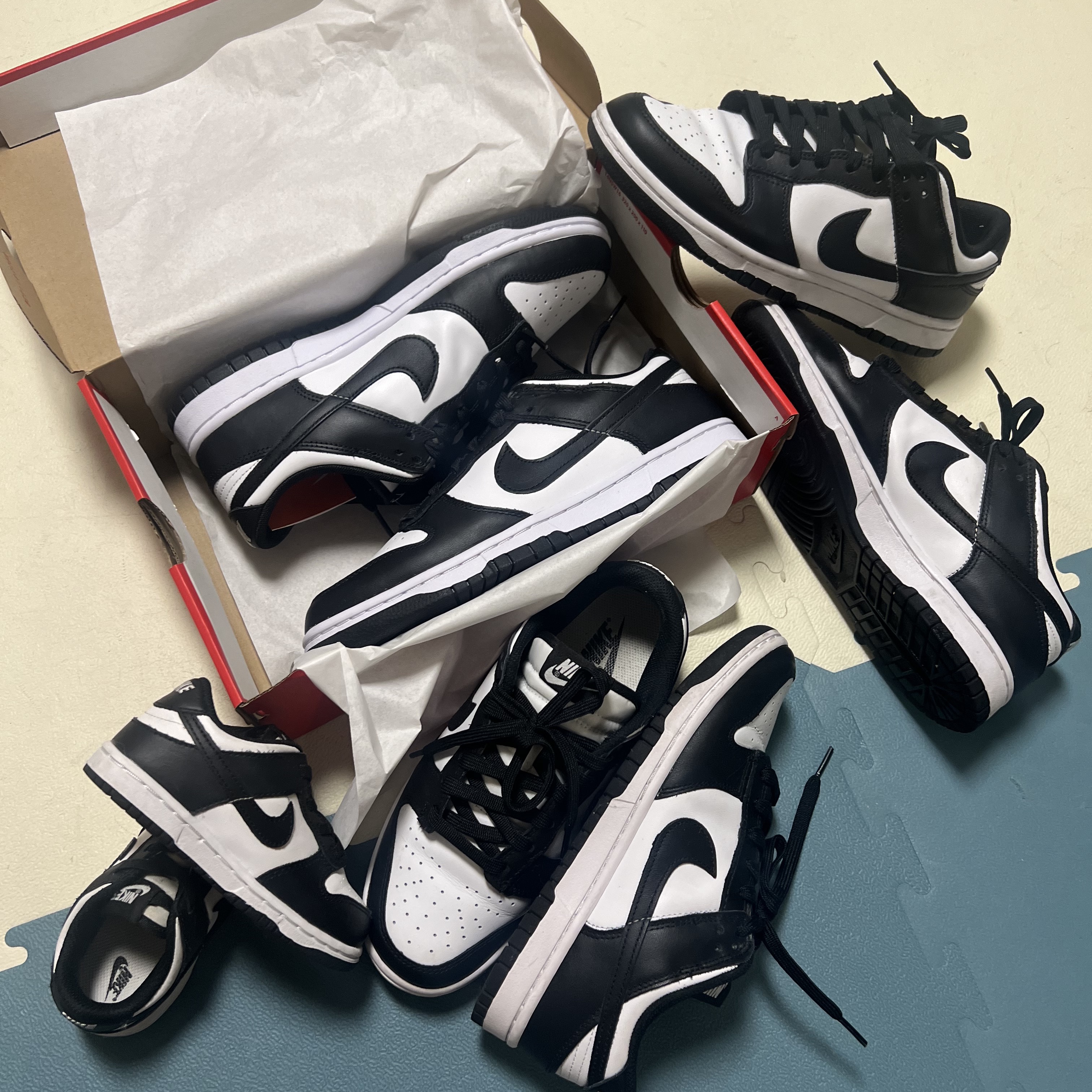 Nike Dunk Low Retro Black, (W) Nike Dunk Low Black 착용 스타일