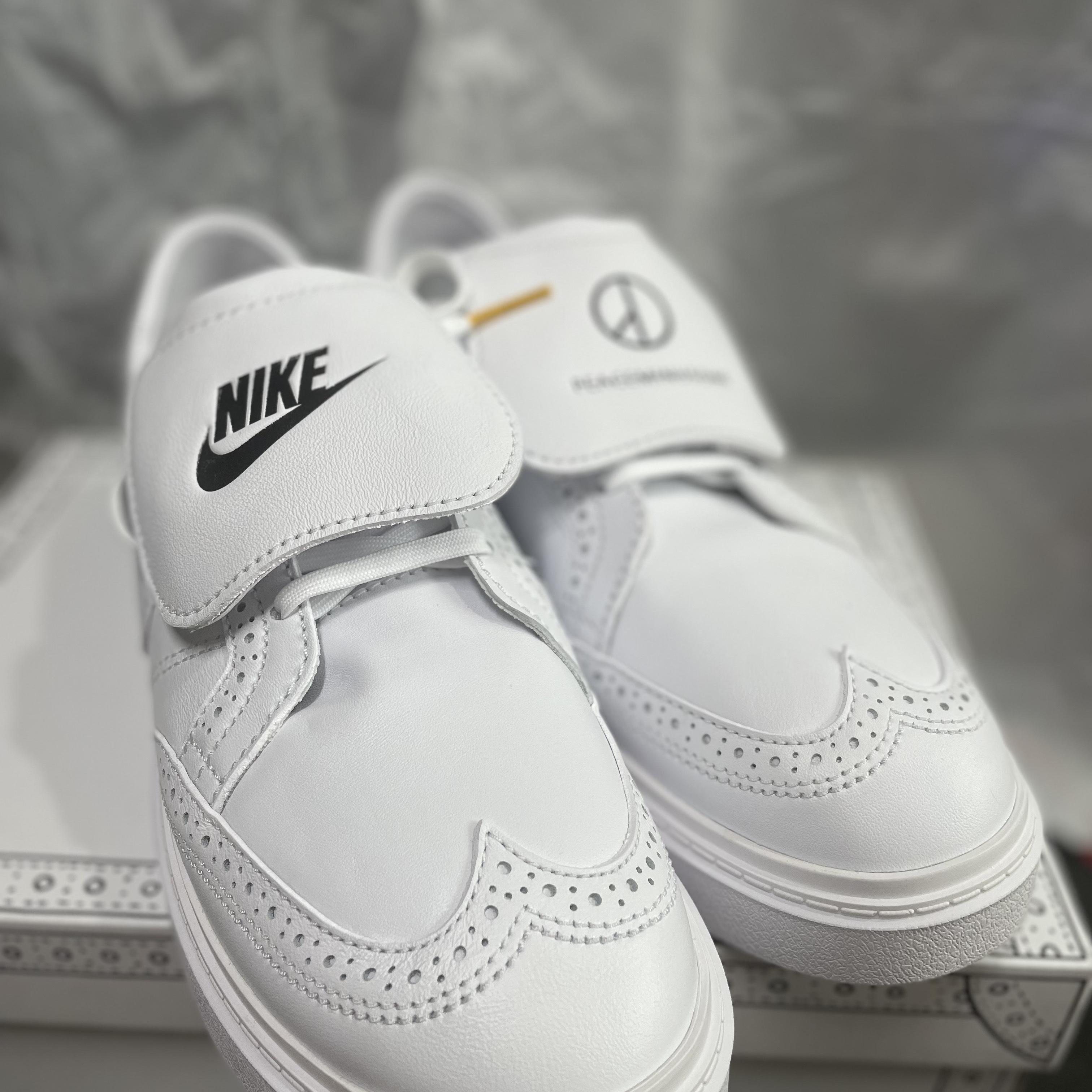 Nike x Peaceminusone Kwondo1 White 착용 스타일 - 2