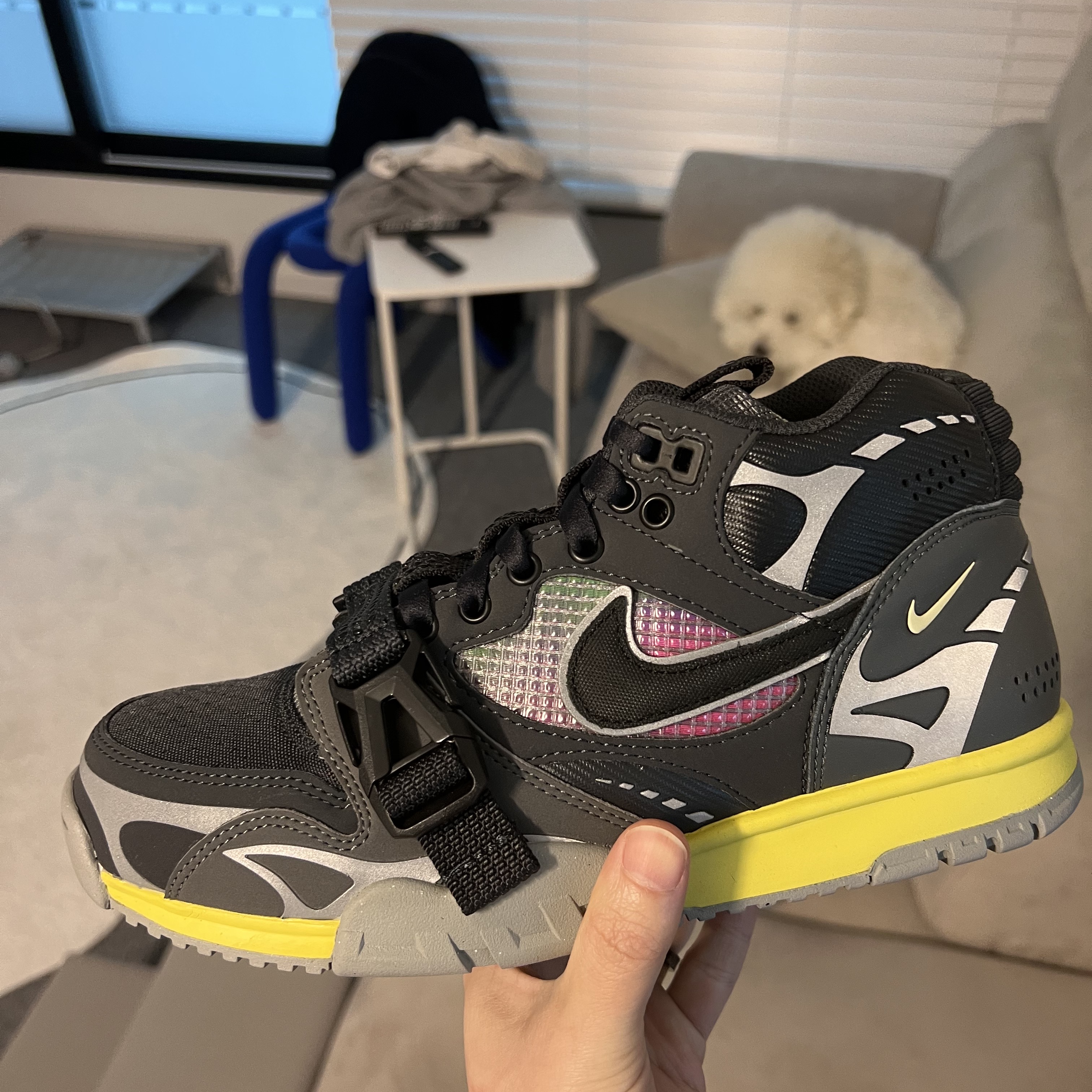 Nike Air Trainer 1 SP Dark Smoke Grey 착용 스타일 - 2