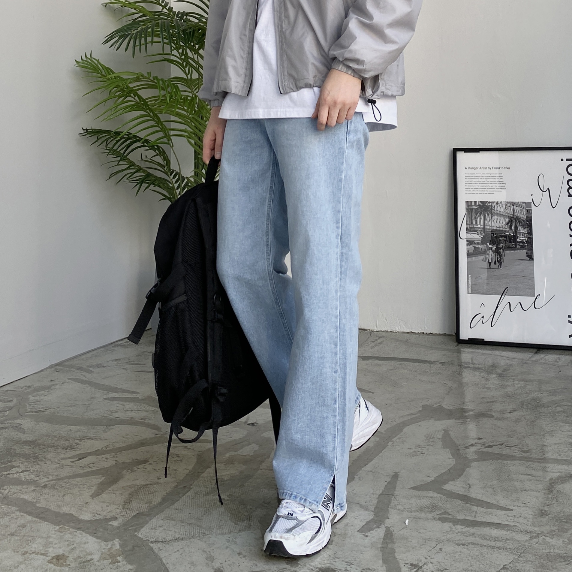 New Balance 530 White 착용 스타일 - 1