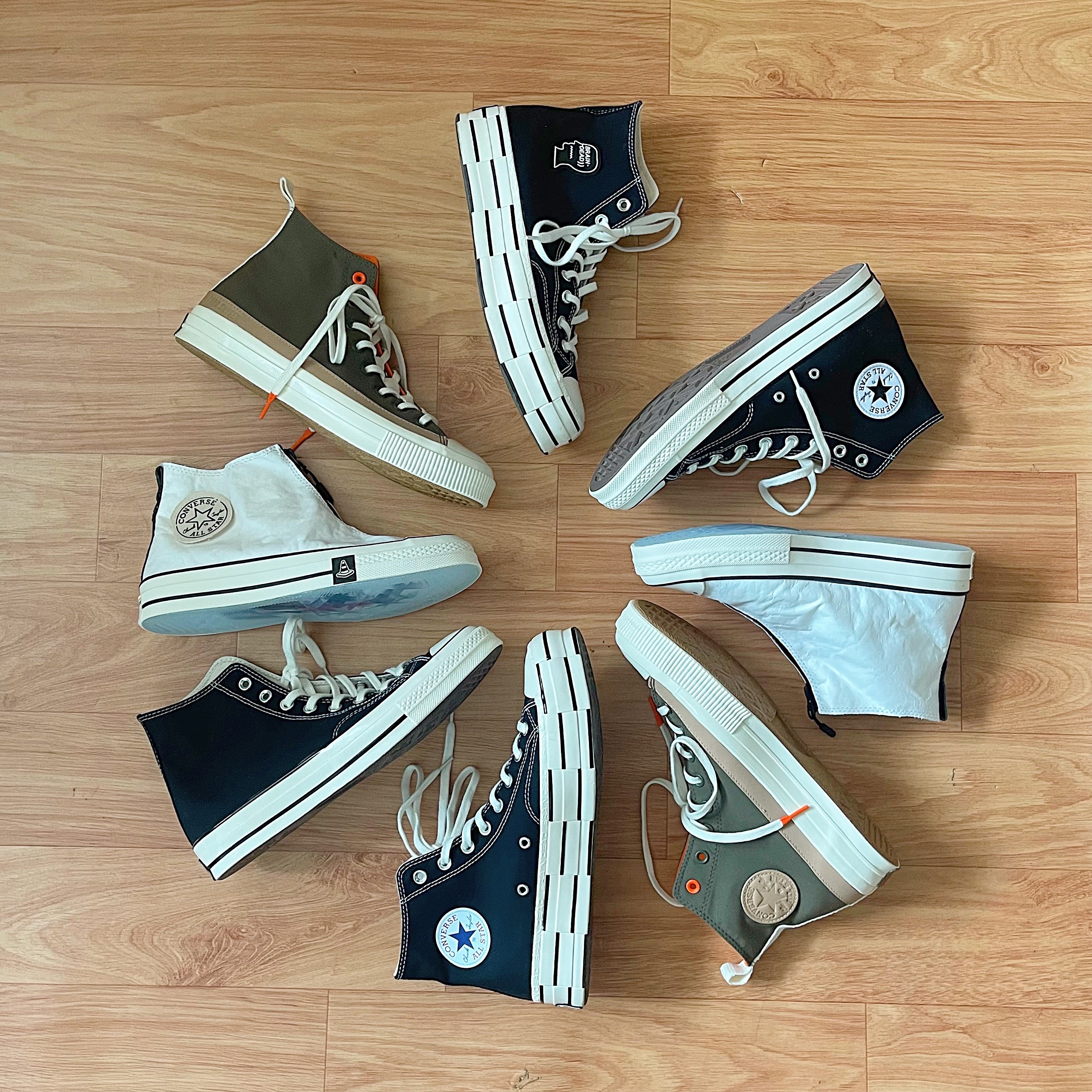 Converse x Brain Dead Chuck 70 Hi Black, Converse x Joshua Vides Chuck 70 High White 착용 스타일