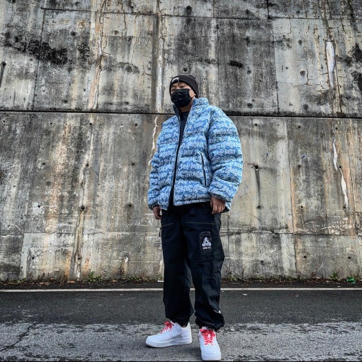 Supreme Jacquard Denim Puffer Jacket 最安値-