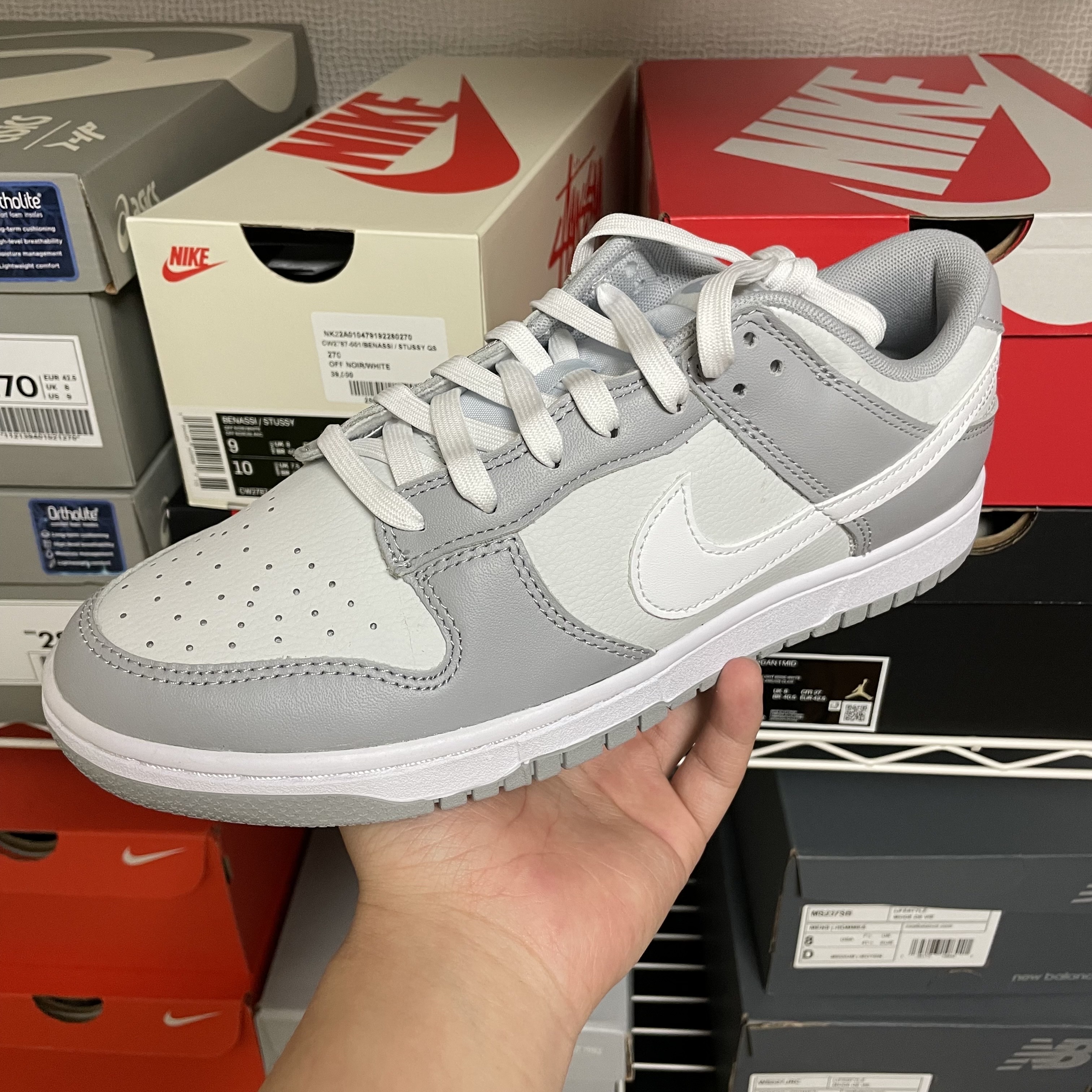 Nike Dunk Low Retro Wolf Grey 착용 스타일
