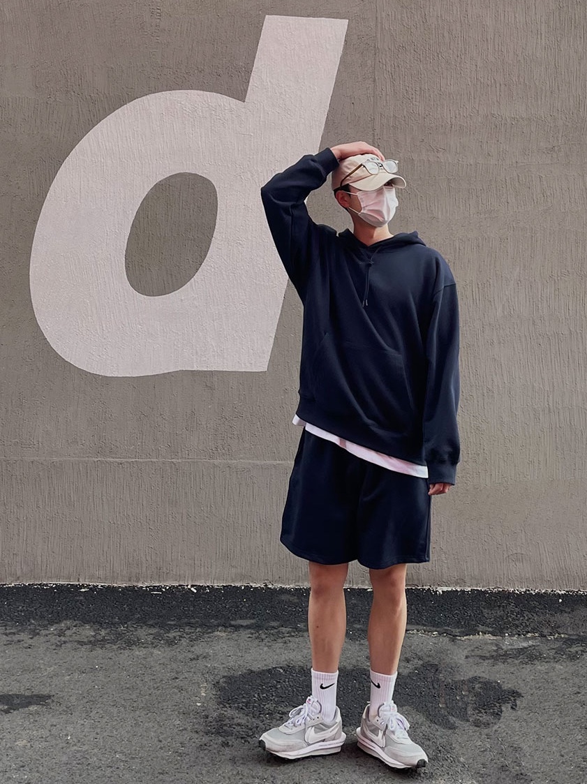 Nike x Sacai x Fragment LDWaffle Light Smoke Grey 착용 스타일
