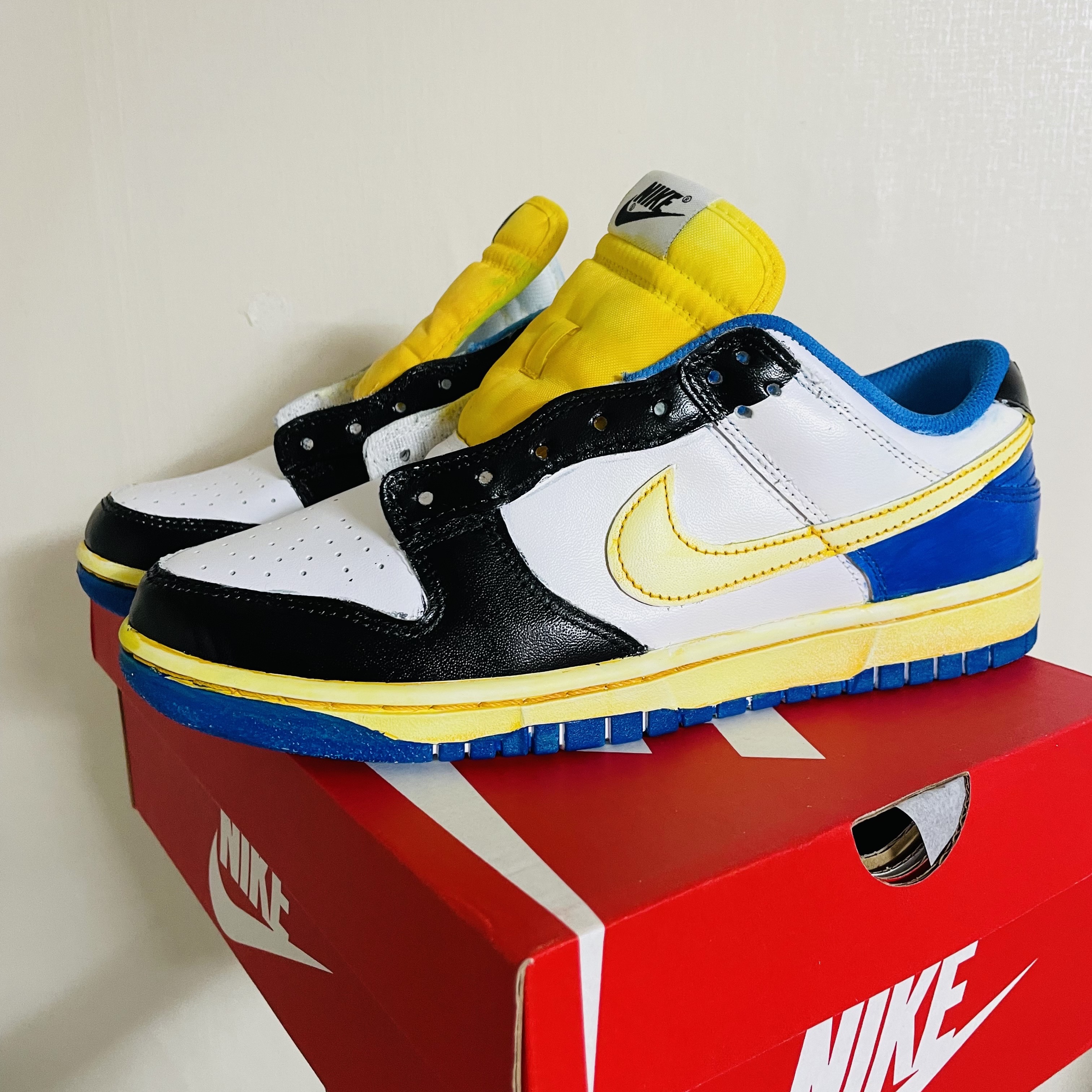 (W) Nike Dunk Low Triple White 착용 스타일 - 5