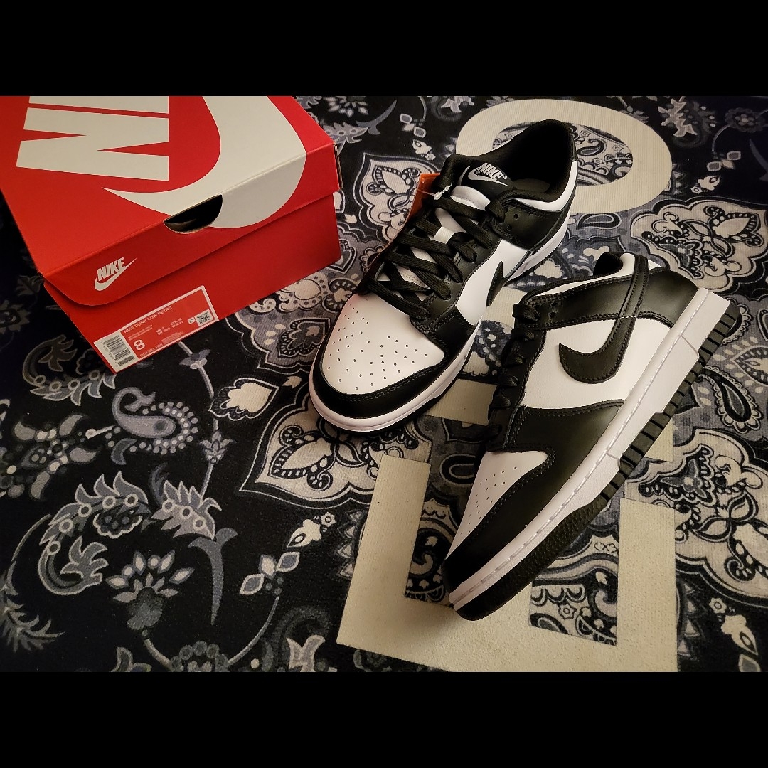 Nike Dunk Low Retro Black 착용 스타일 - 1