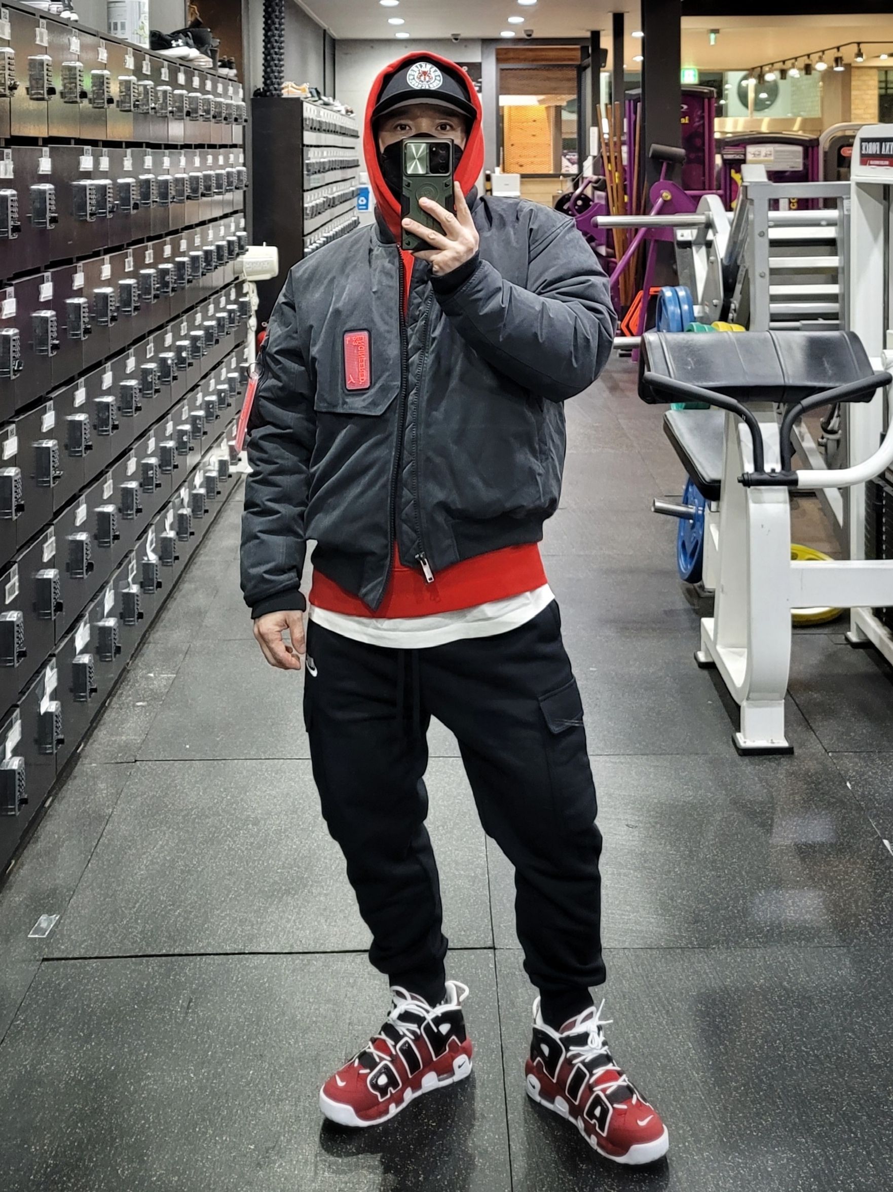 Nike Air More Uptempo 96 Bulls 2021 착용 스타일